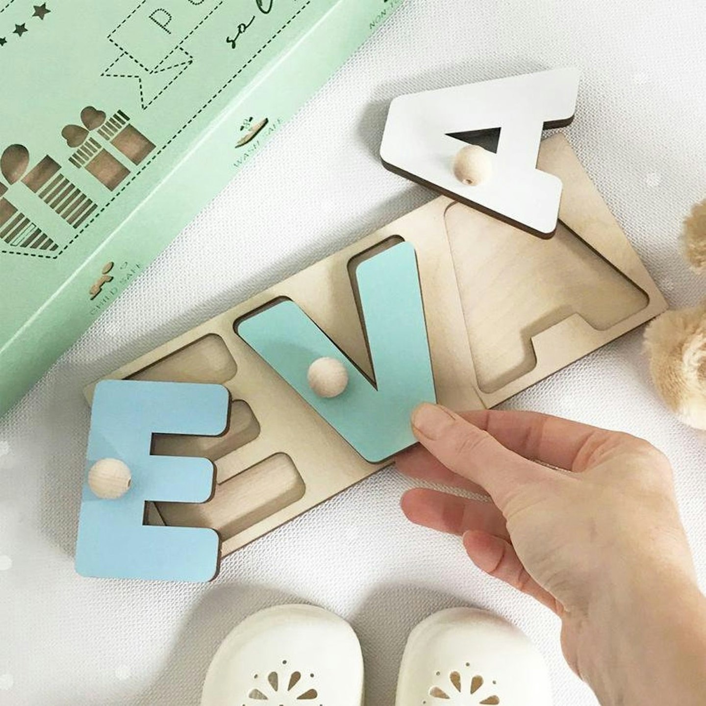 Etsy, Colorful 3D Wooden Name Puzzles, From £6.20