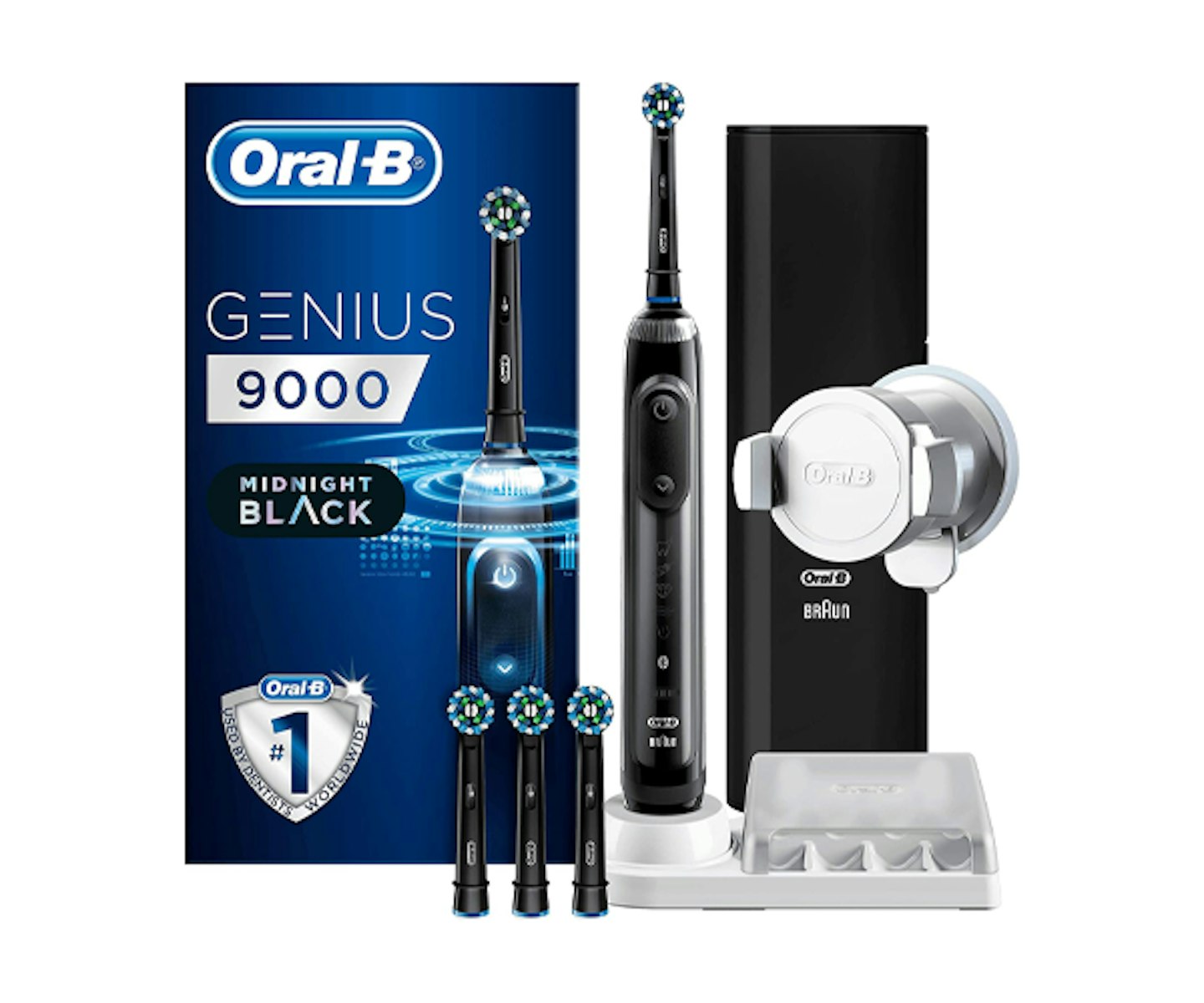 Oral-B Genius 9000 CrossAction Electric Toothbrush, Two Pin Plug