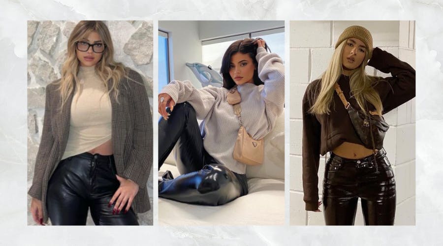 leather legging outfit ideas 