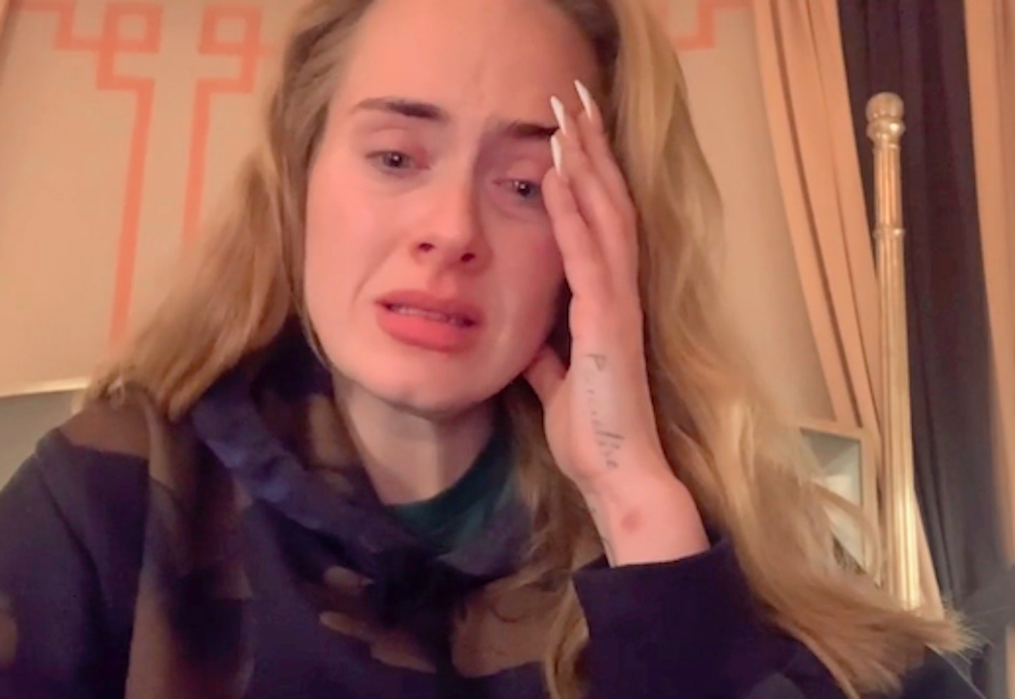 adele crying