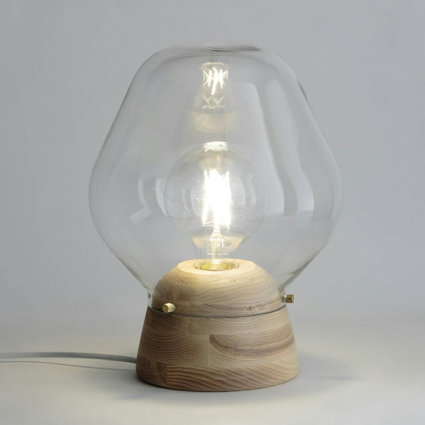 La Redoute, Nasoa Glass & Wood Table Lamp, £99