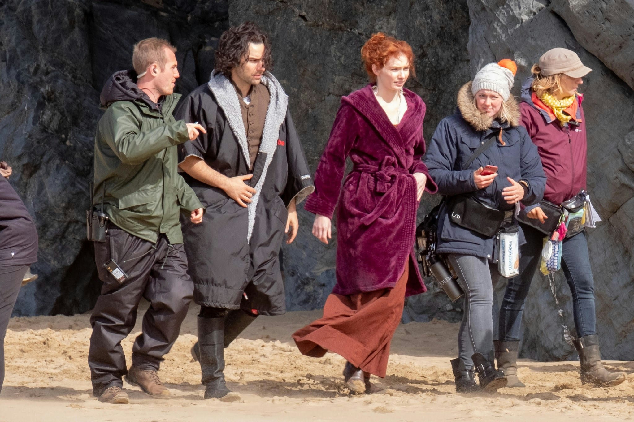 Dryrobe worn on Poldark set