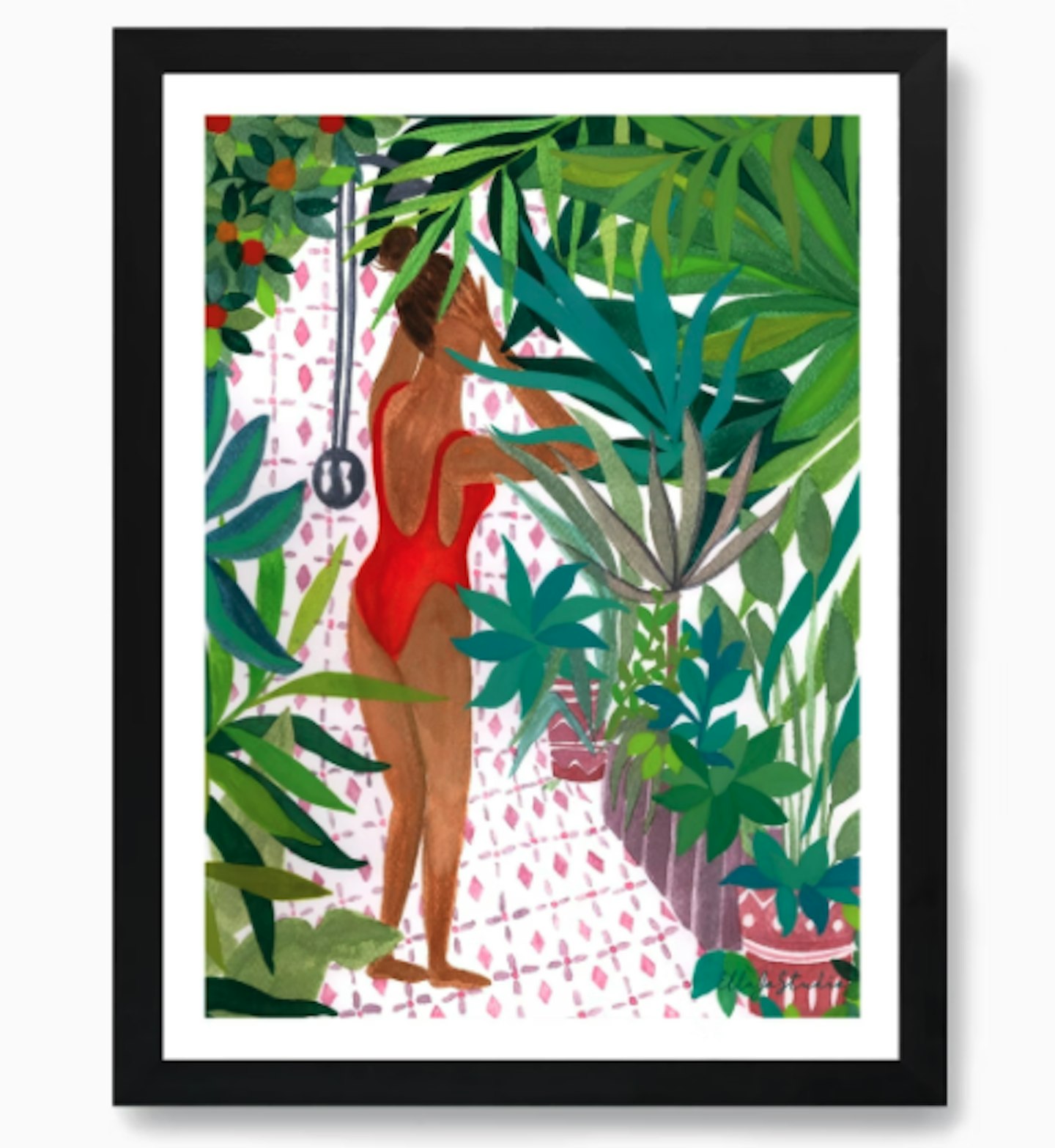 Jungle Art Shower print by EllaJo Studio