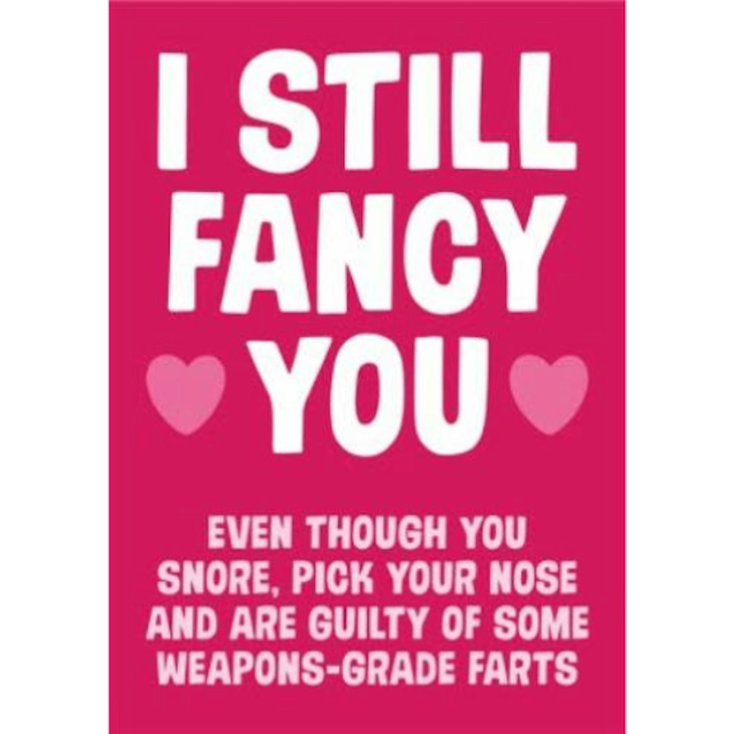 Typographic Fancy You Fart Valentines Day Card