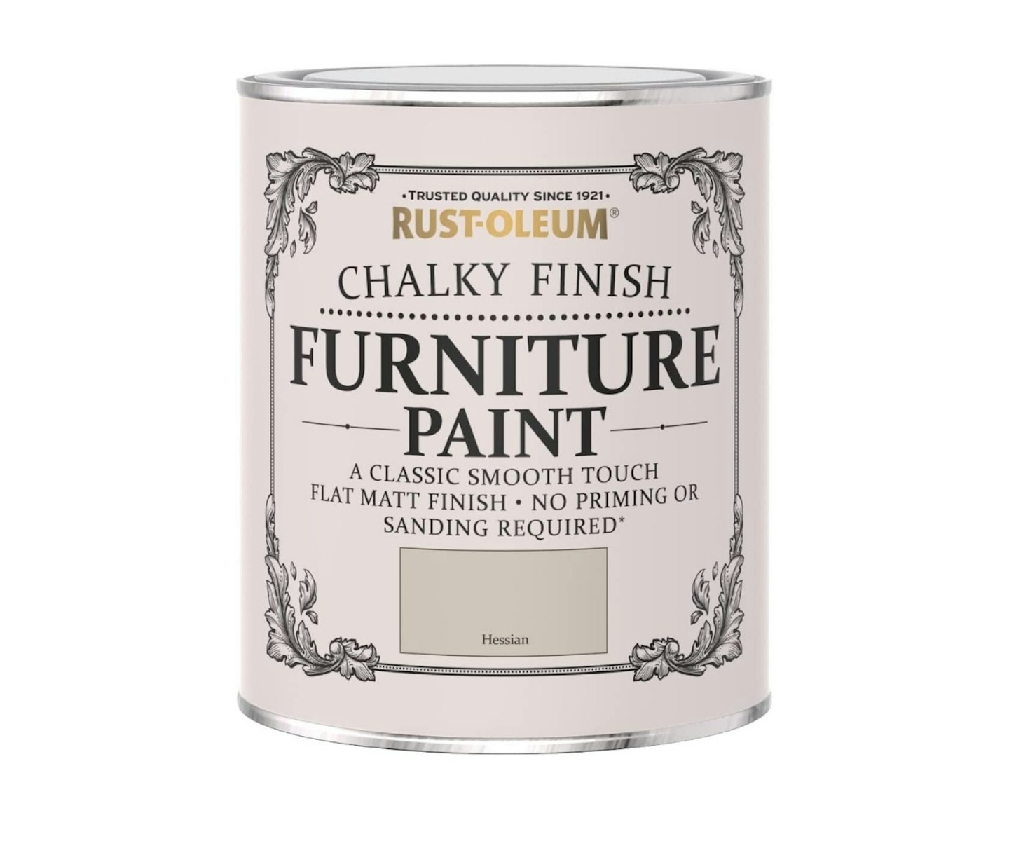 Rust-Oleum 750ml Rustoleum Chalky Finish Furniture Paint Flat Matt Hessian, RO0070026G1