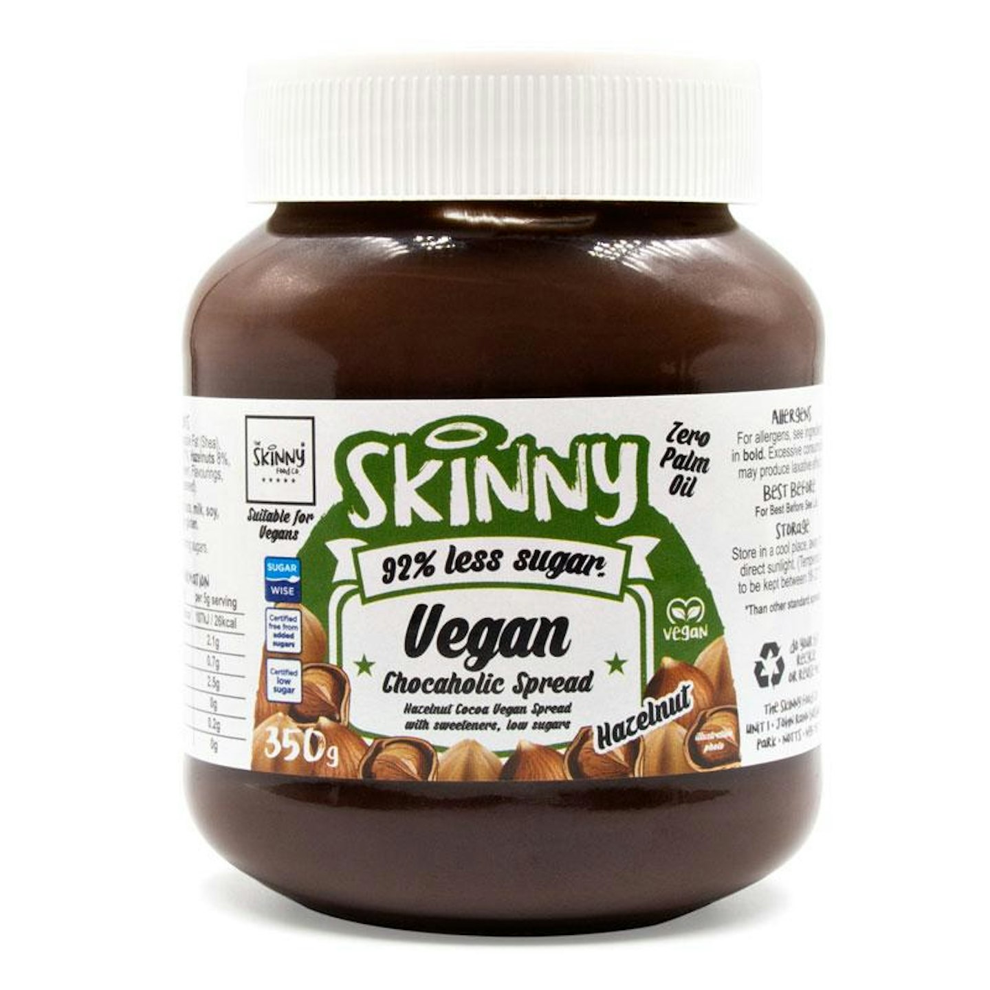 The Skinny Food Co Vegan Chocolate Hazelnut Flavoured Spread
