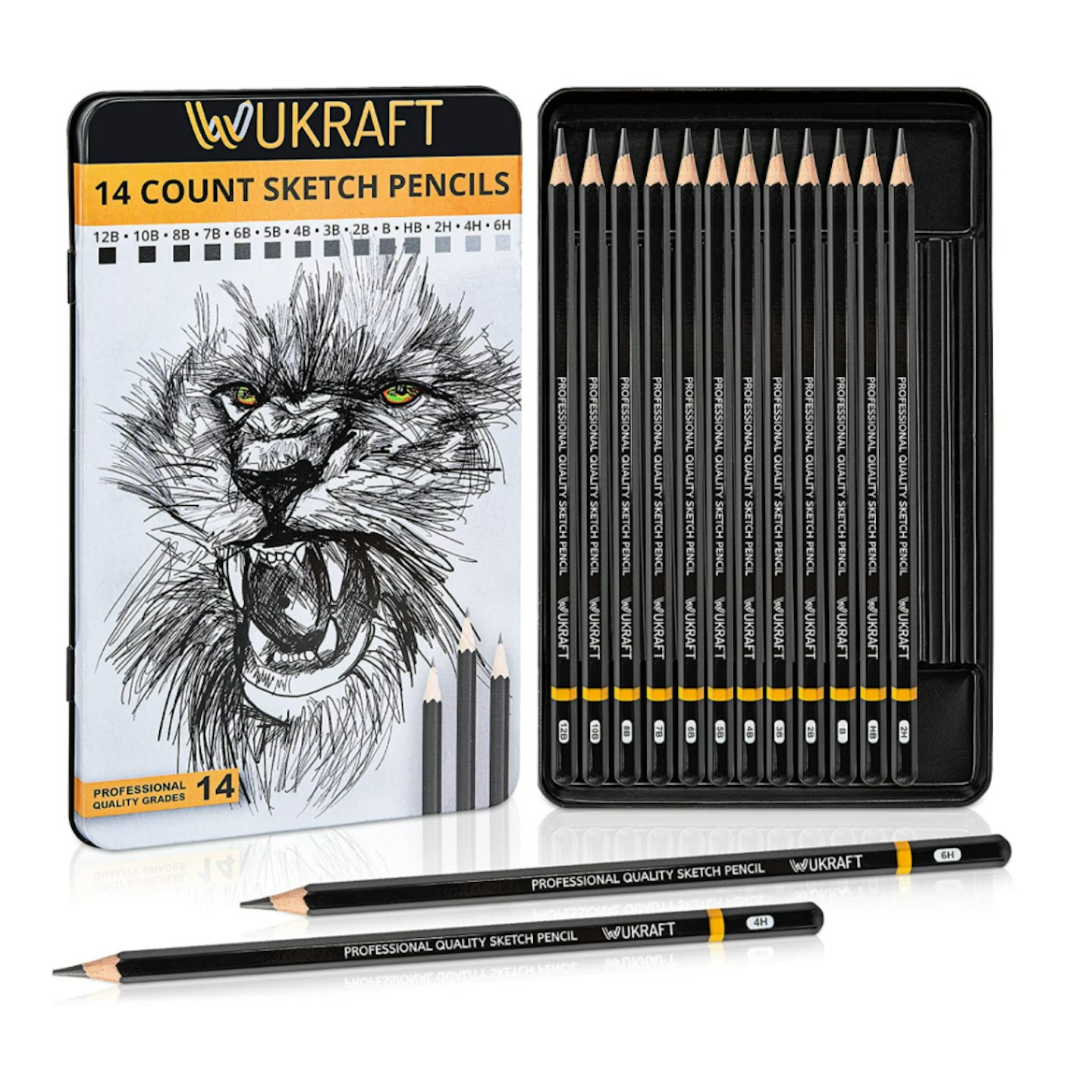 Drawing Pencils for Artists 14 Pcs