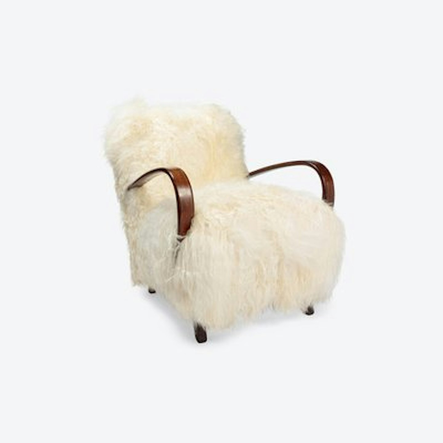 Pamono, Icelandic Sheepskin Chair by Jindrich Halabala, £1,891