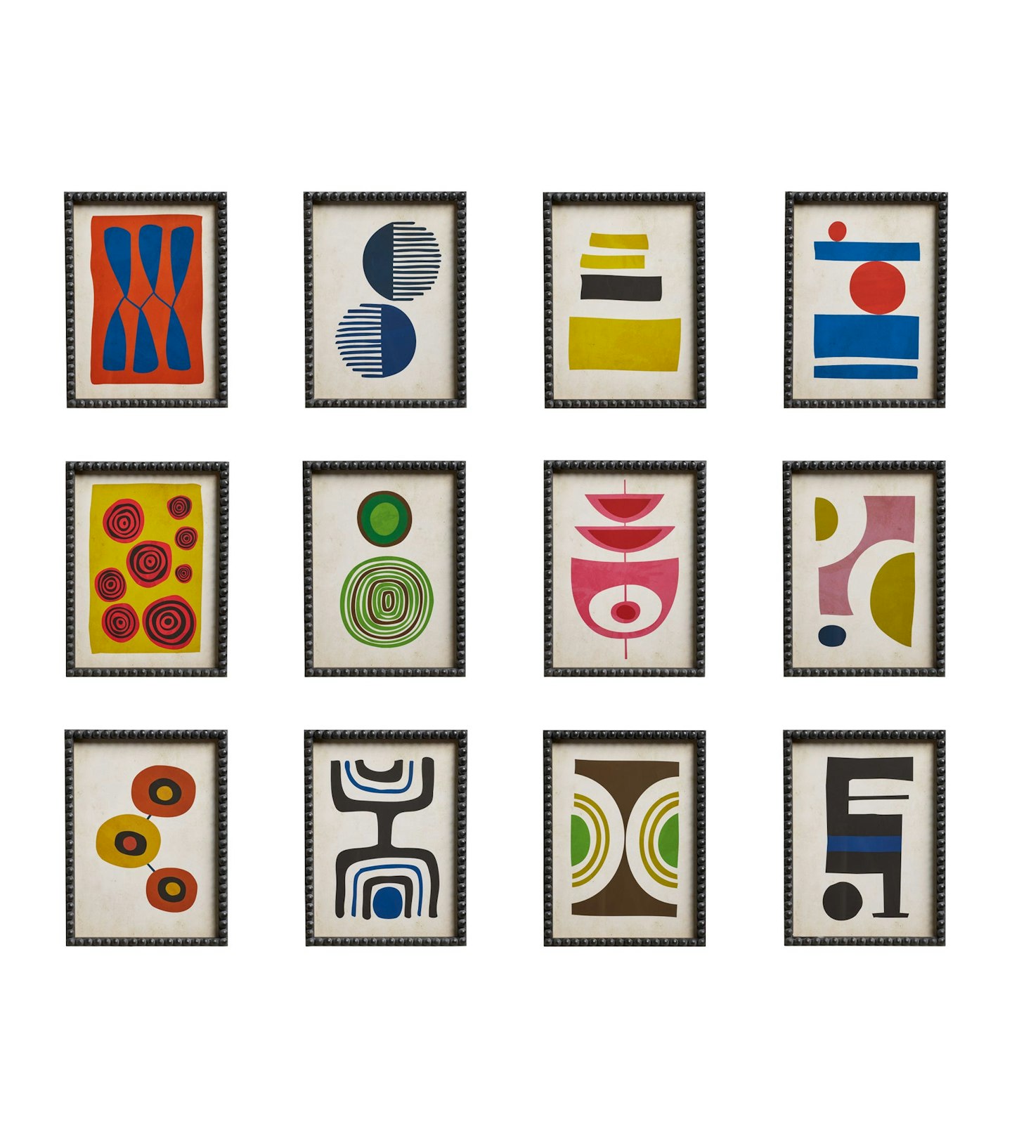 OKA, Set Of Twelve Dera Framed Abstract Prints, £425