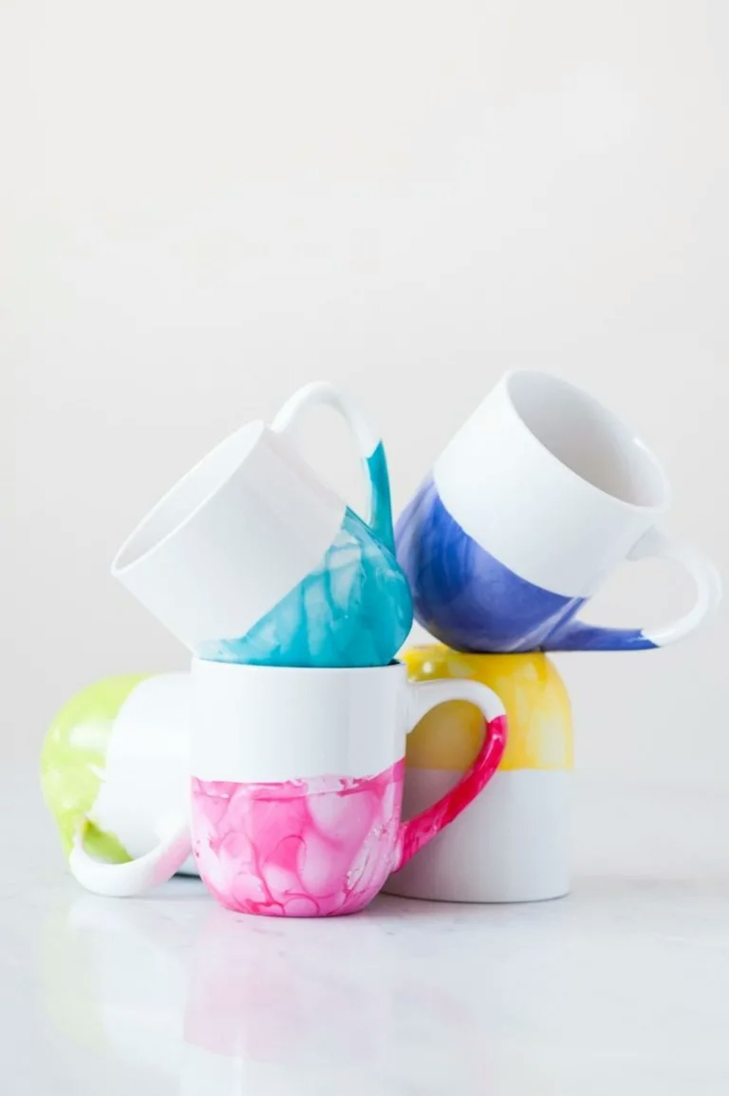 Marble Dipped Mugs