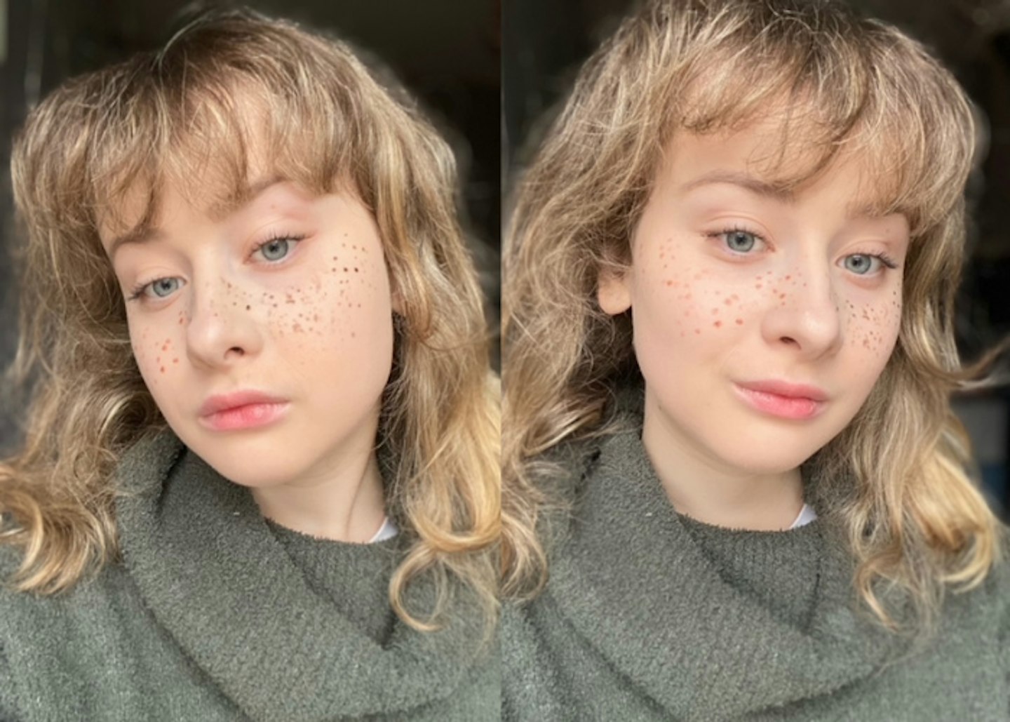 Ruby tests out the Lottie London Freckle Tint
