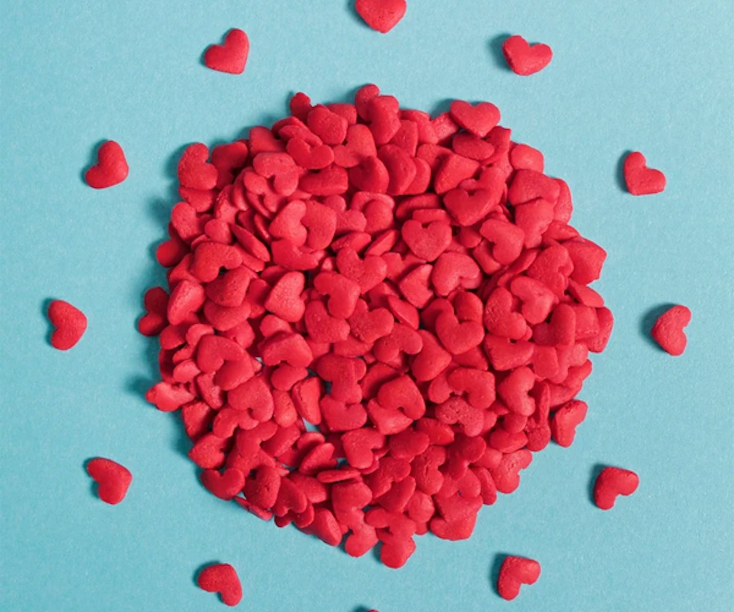 Red Hearts Confetti Sprinkles