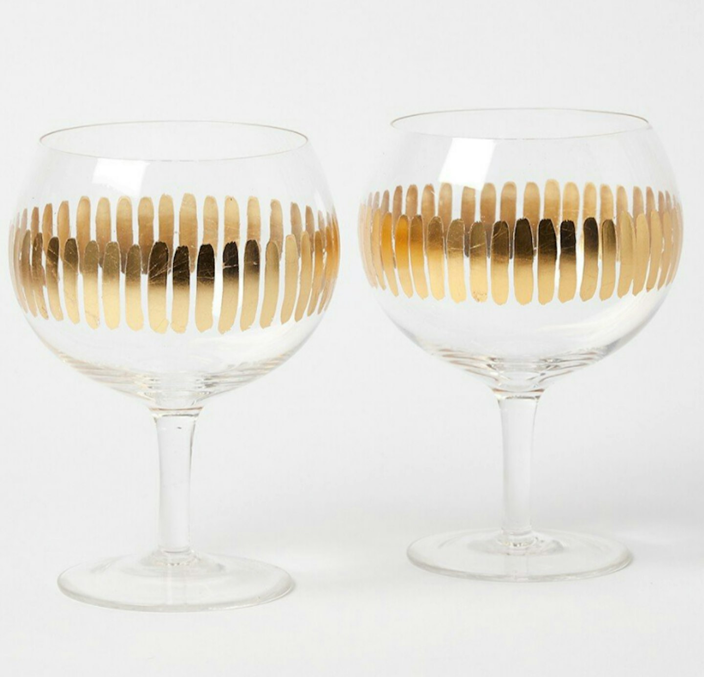 Oliver Bonas Aur Gold Gin Glasses Set of Two