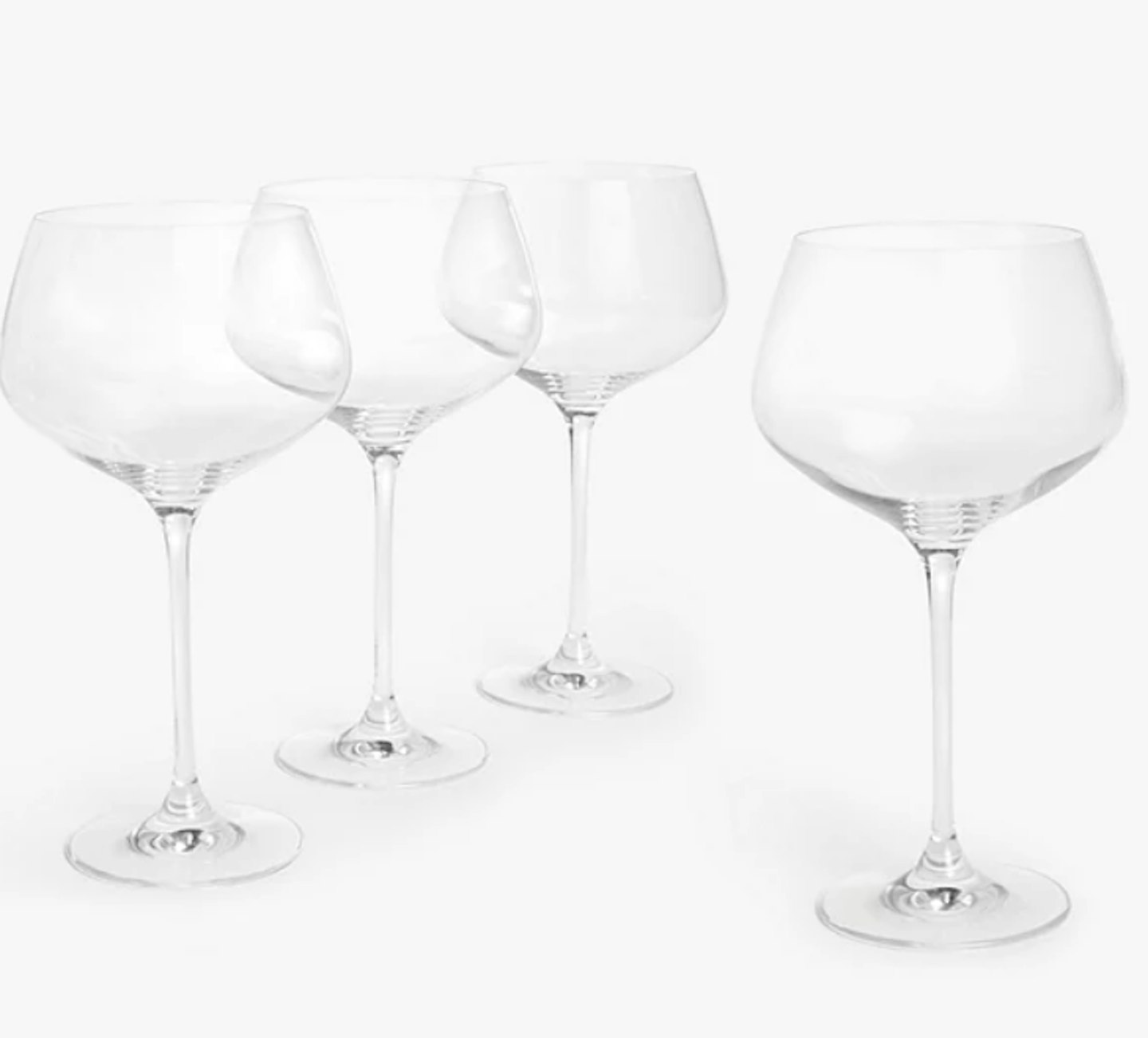 John Lewis & Partners Sip Gin Cocktail Glass, Set of 4, 720ml, Clear