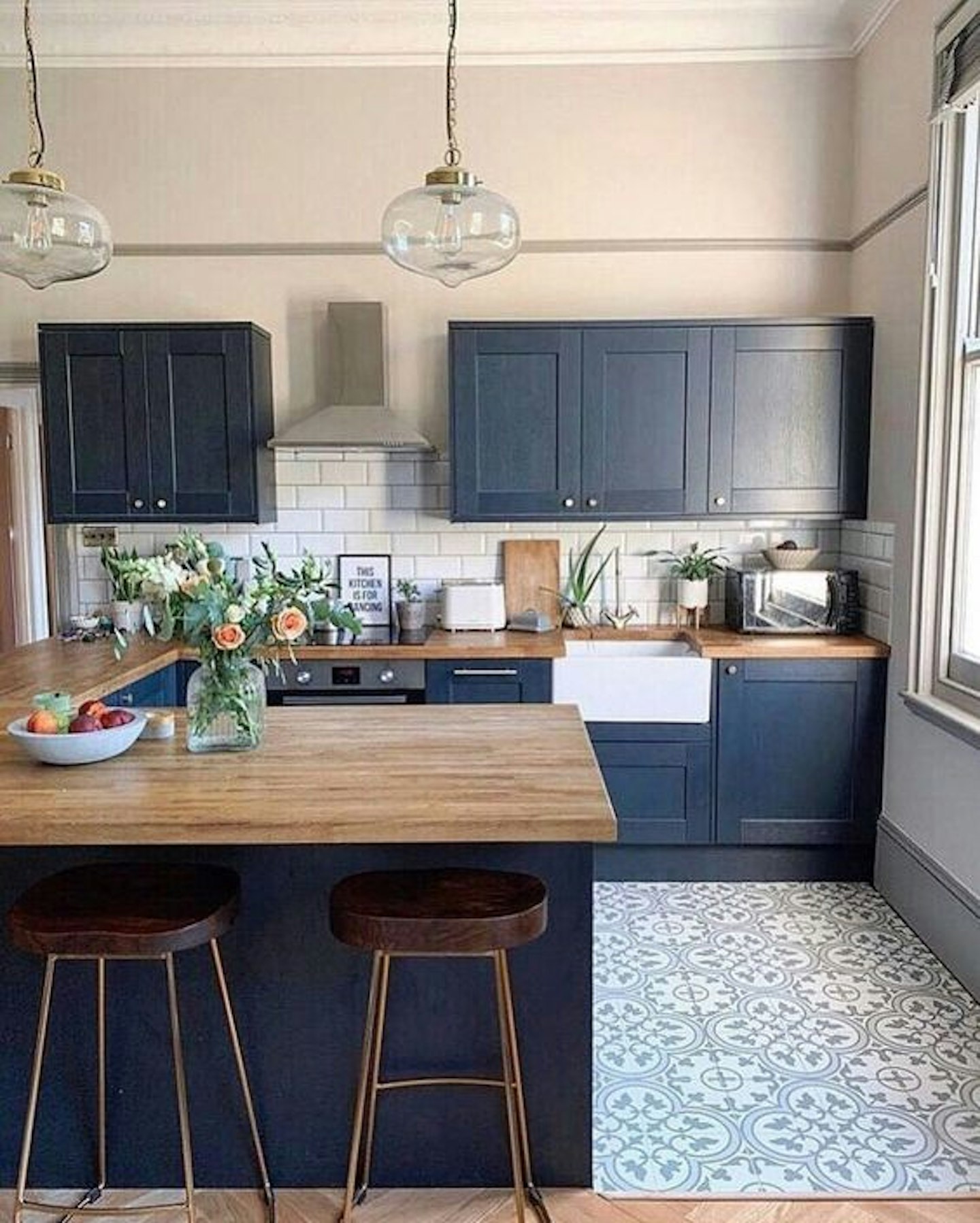 Navy kitchen