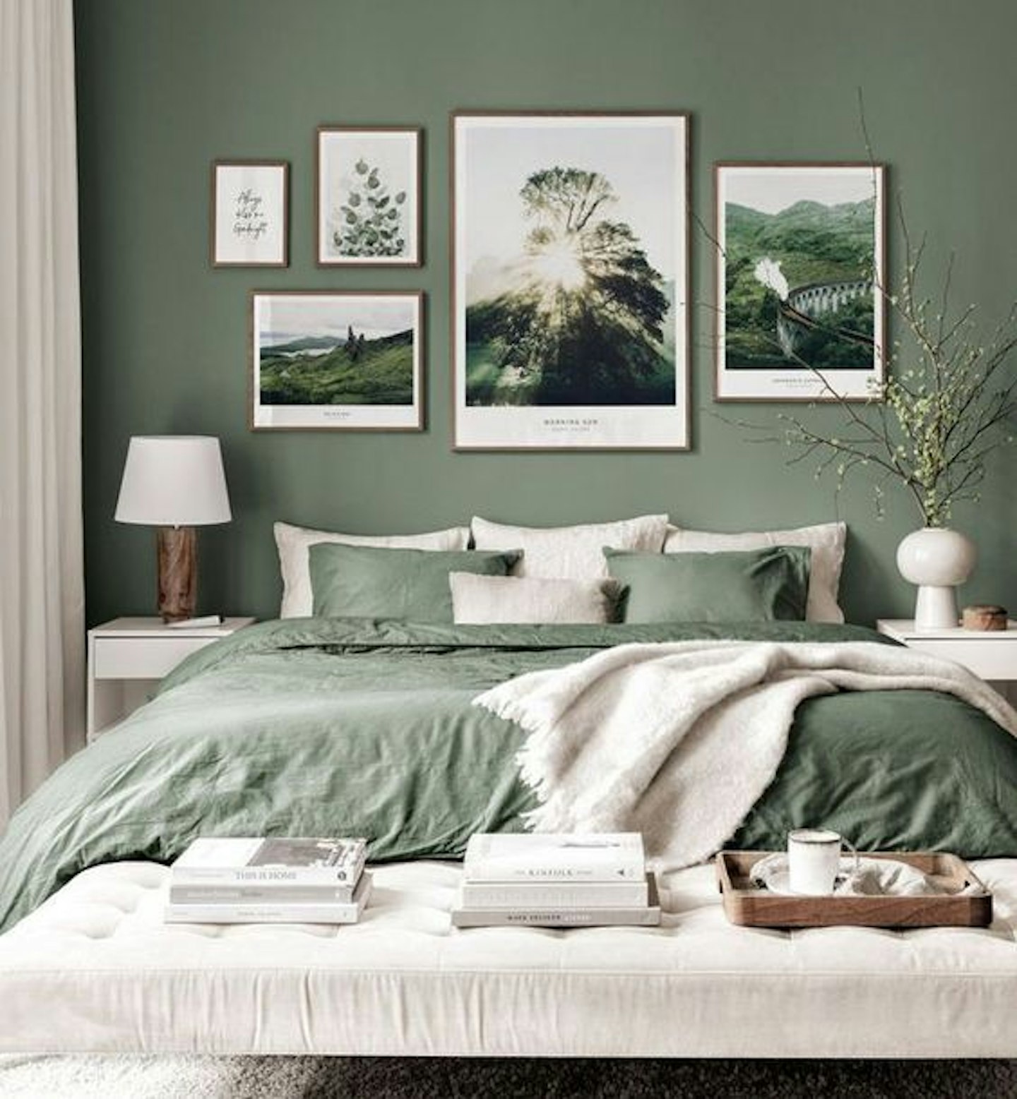 Green bedroom