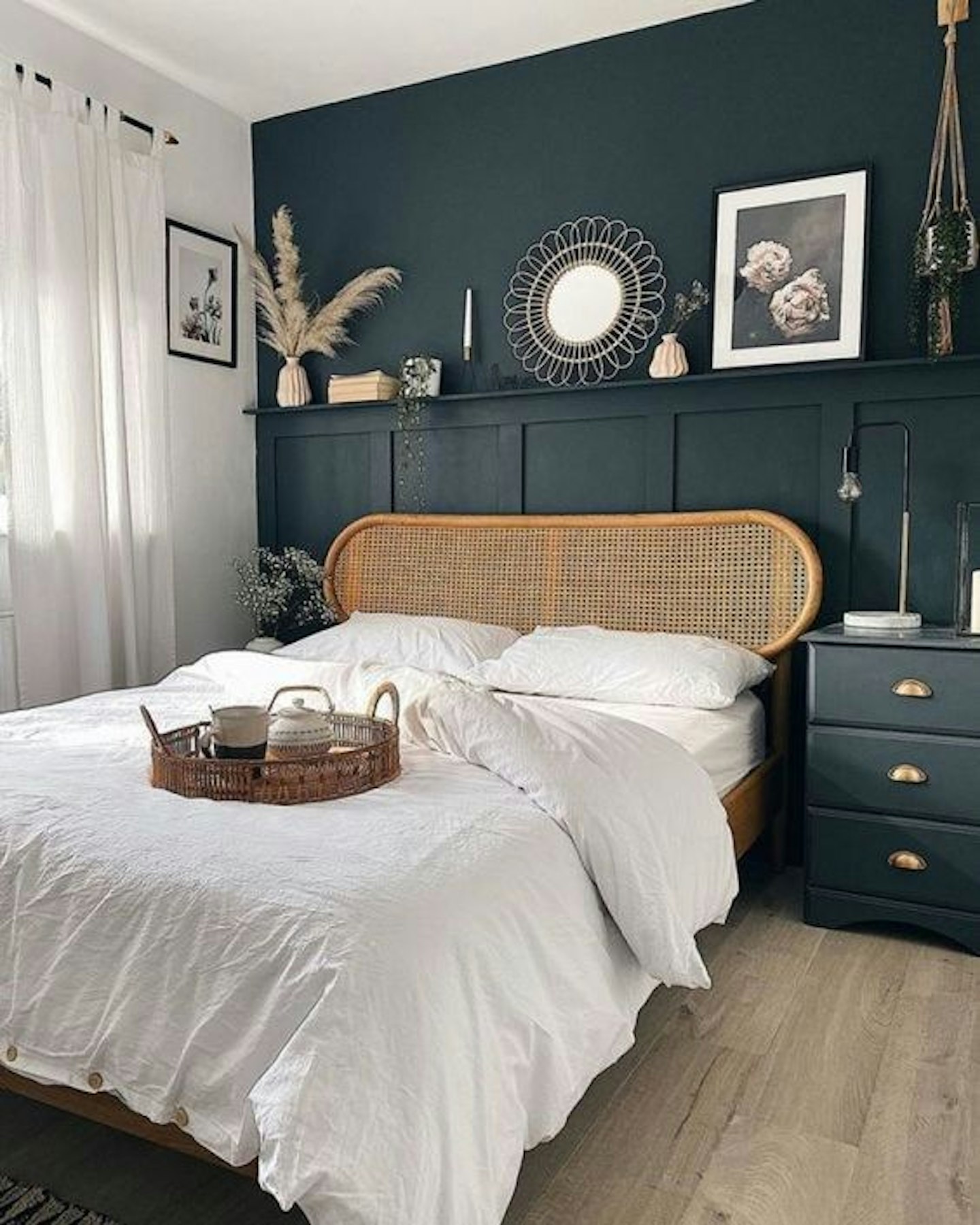 Navy bedroom