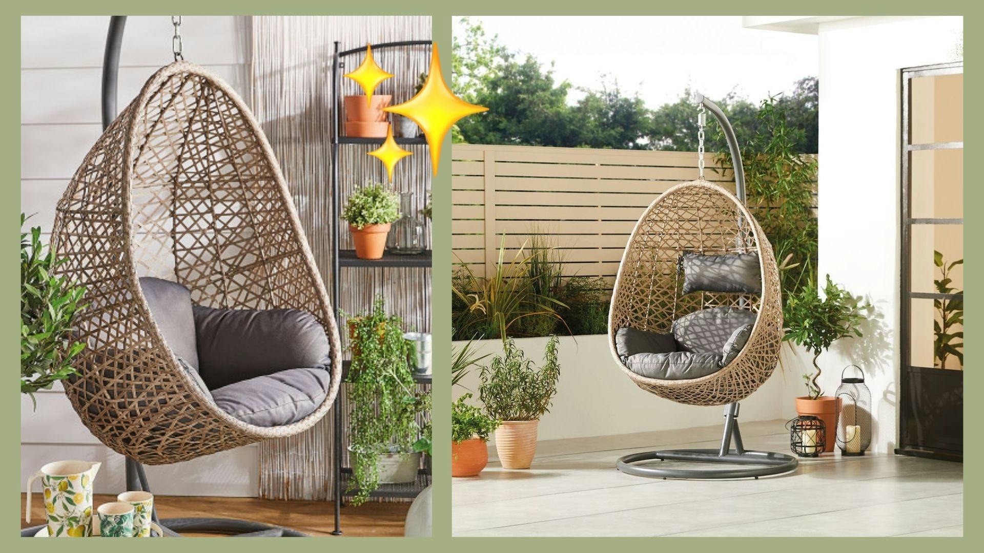 Swinging discount chair aldi