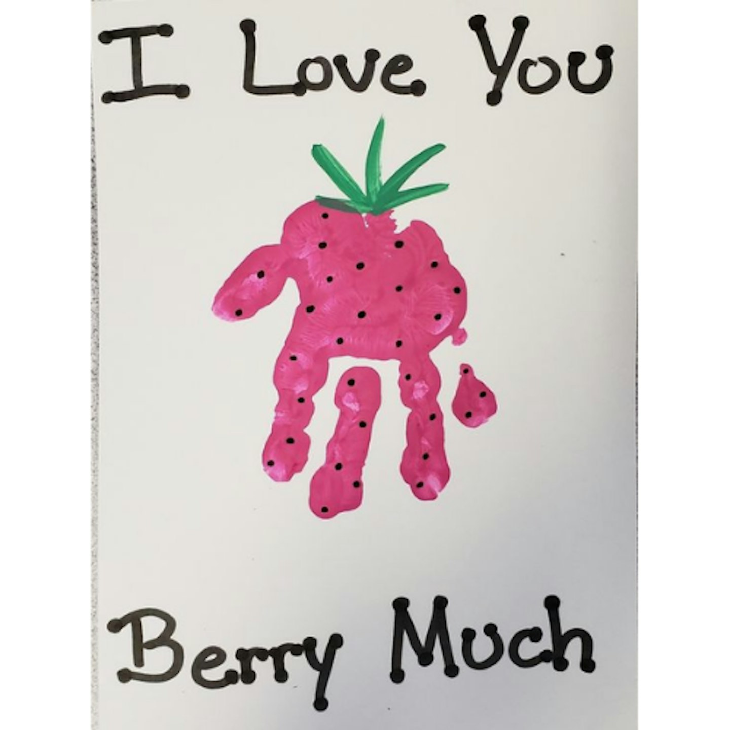 'I Love You Berry Much' Card