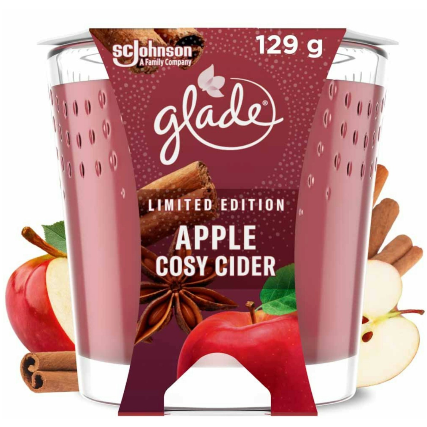3 Glade cozy cider sipping 3 Wick Candle 6.8 oz limited edition