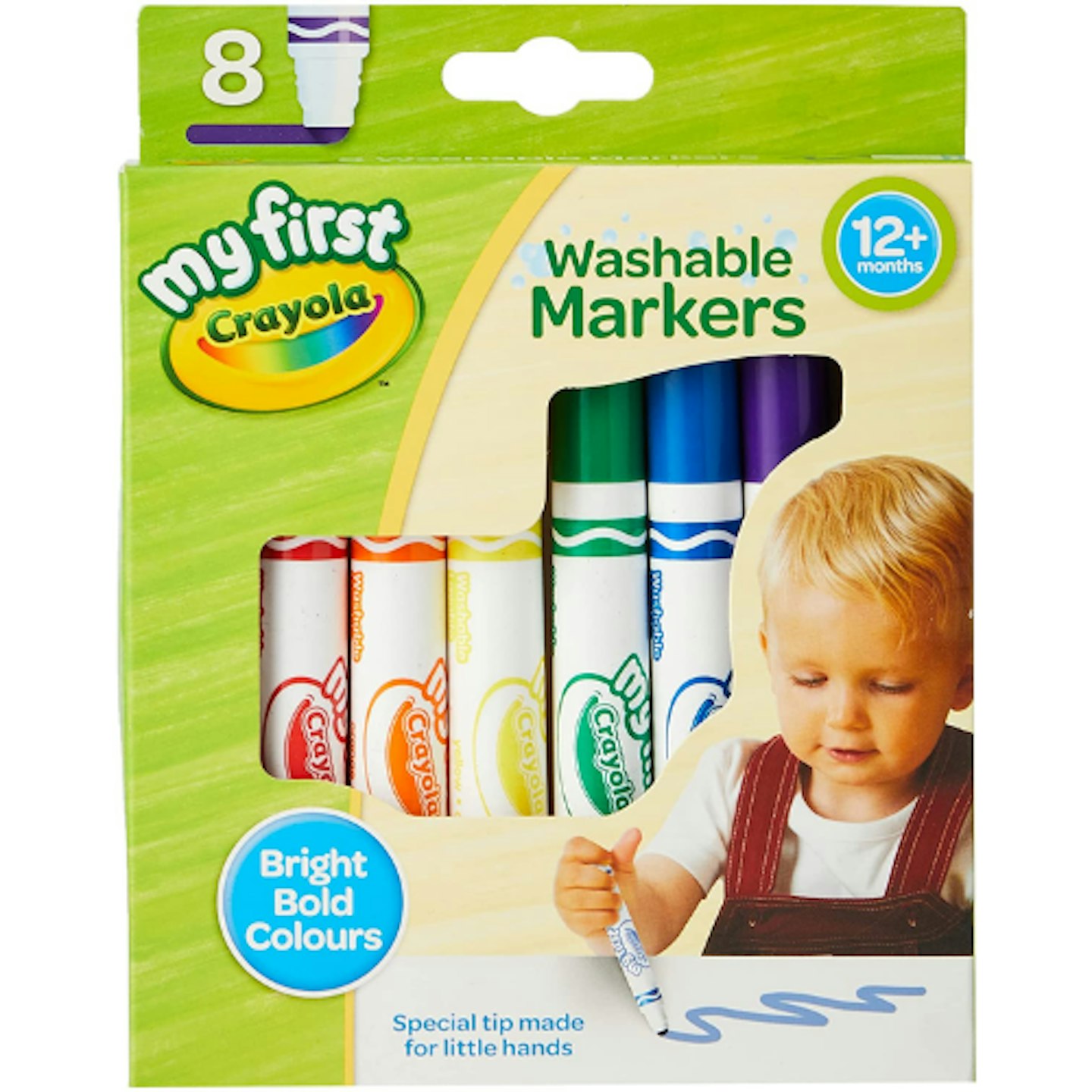CRAYOLA My First Washable Markers, Pack of 8