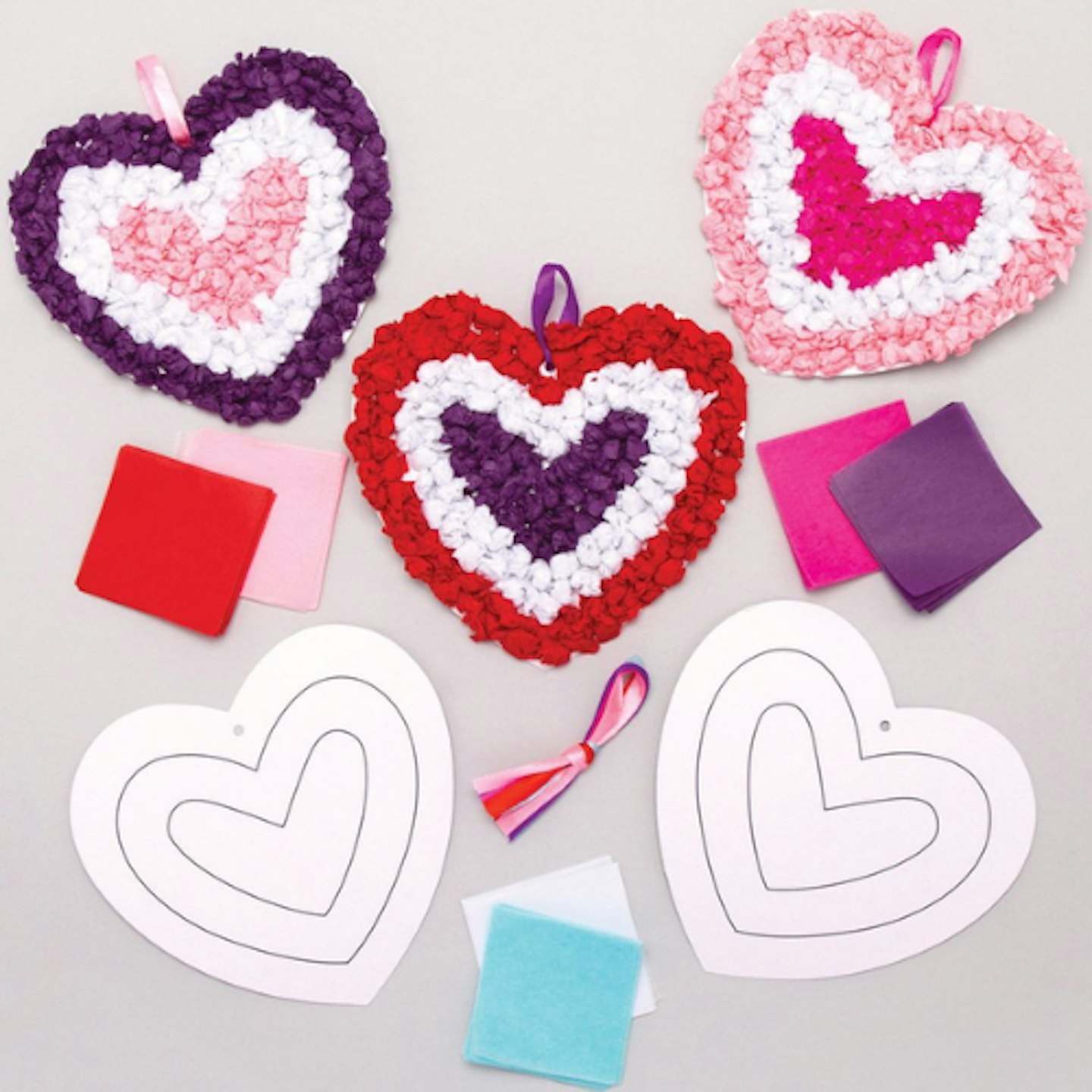 Heart Tissue Craft Decoration Kits