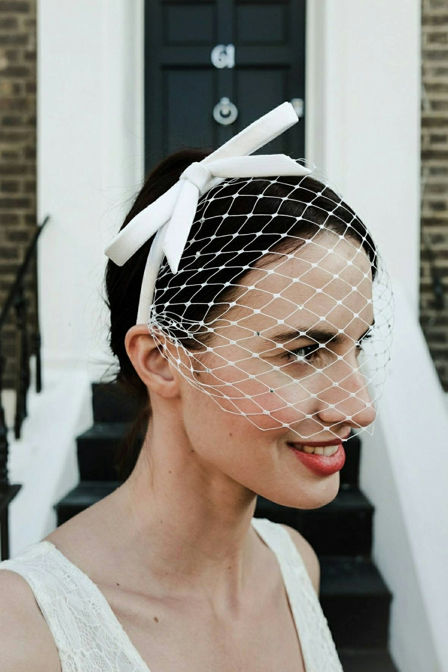 Bow Birdcage Veil, £295