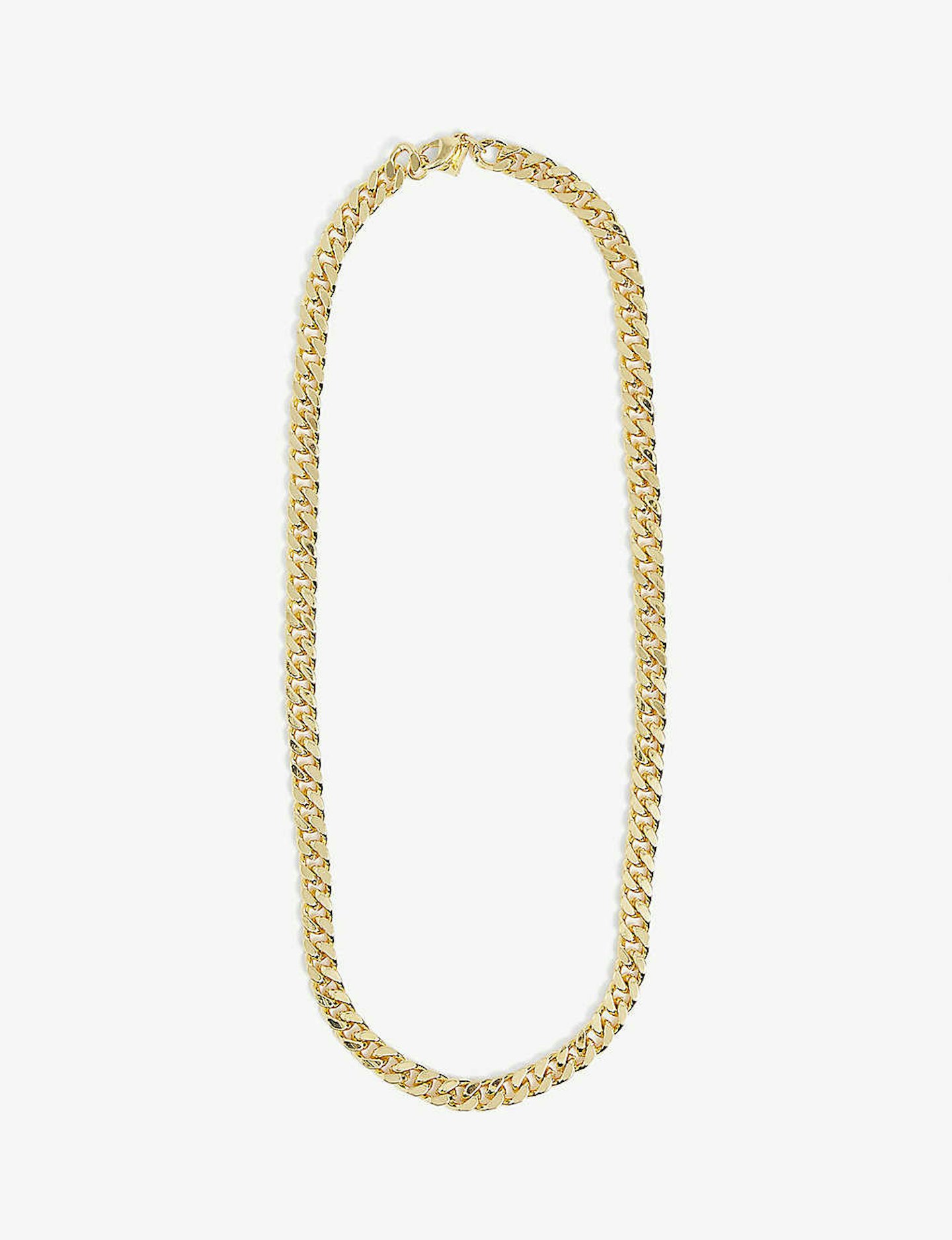 best gold jewellery under 150 Crystal Haze, Plain Jane 18ct Gold-Plated Chain Necklace, £85