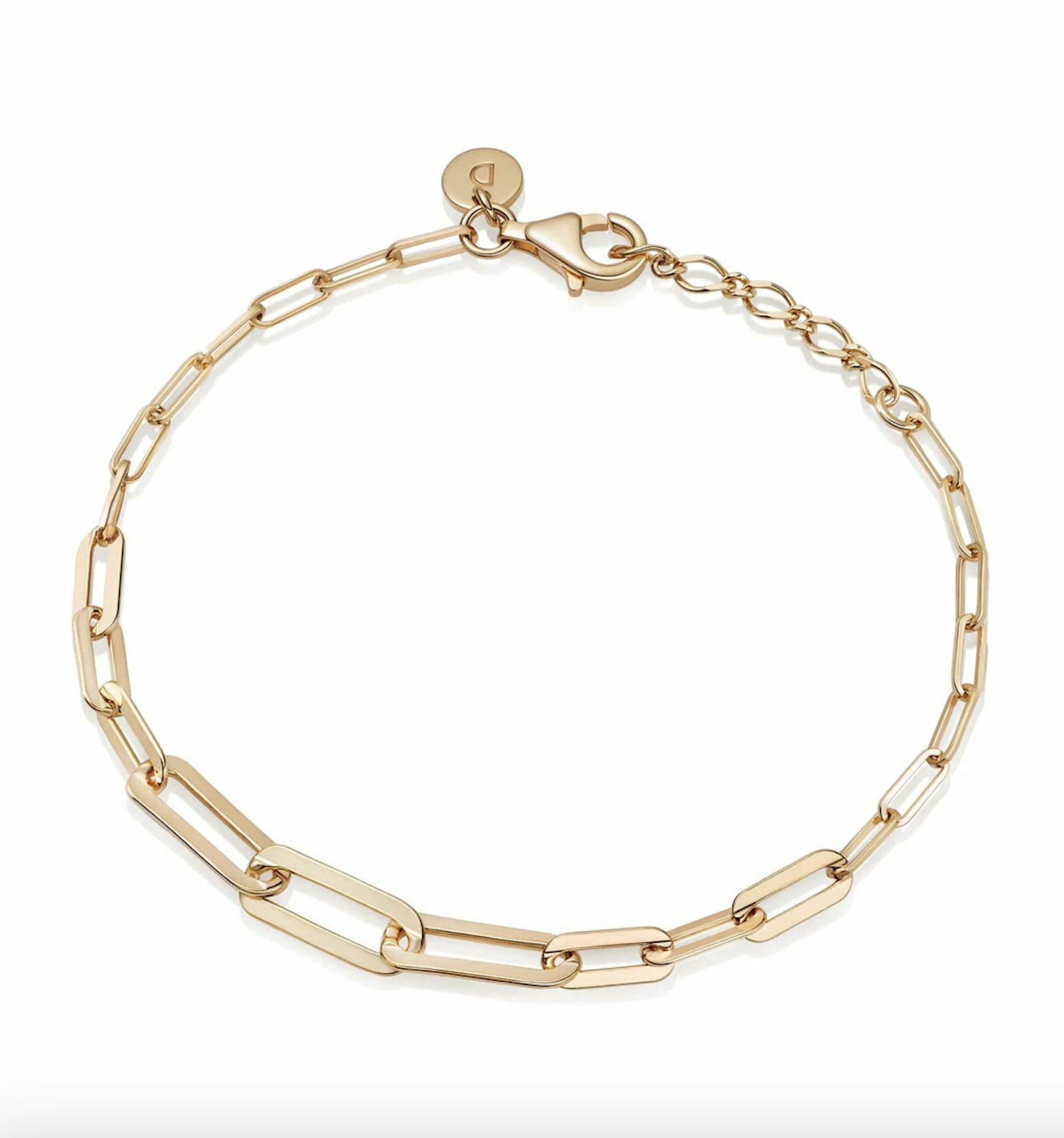 best gold jewellery under 150 Daisy, Estu00e9e Lalonde Box Chain Bracelet 18ct Gold Plate, £85