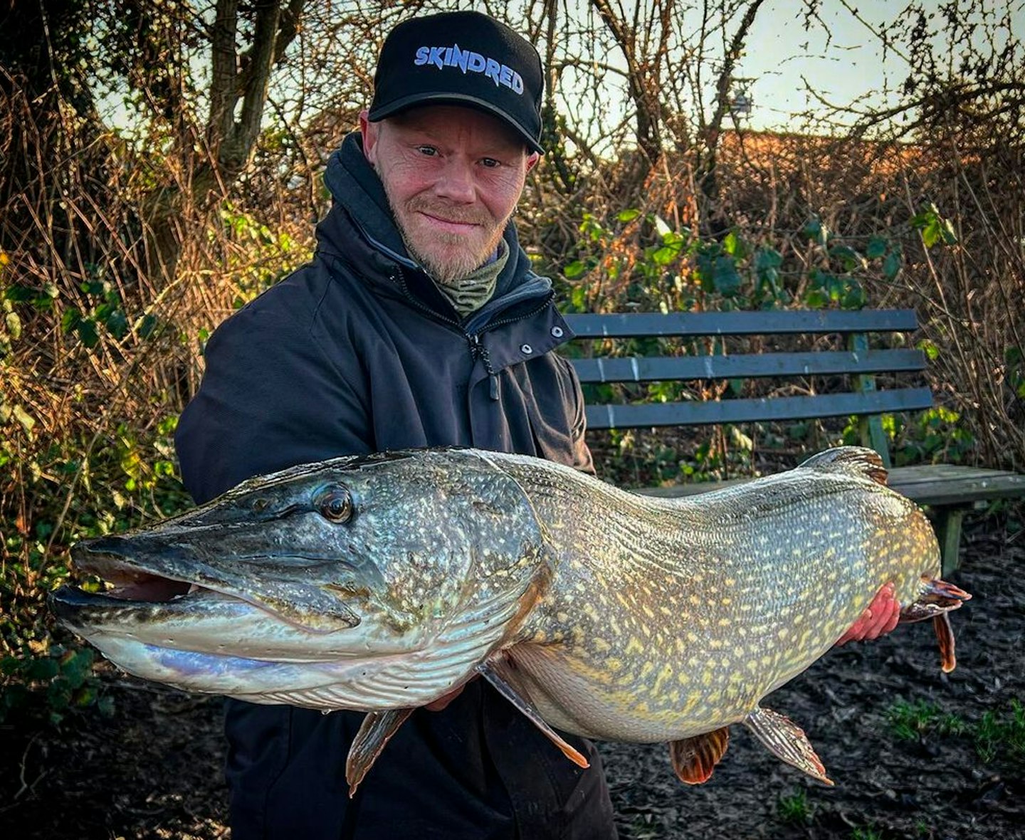 Ben Parfitt and his 32lb pike