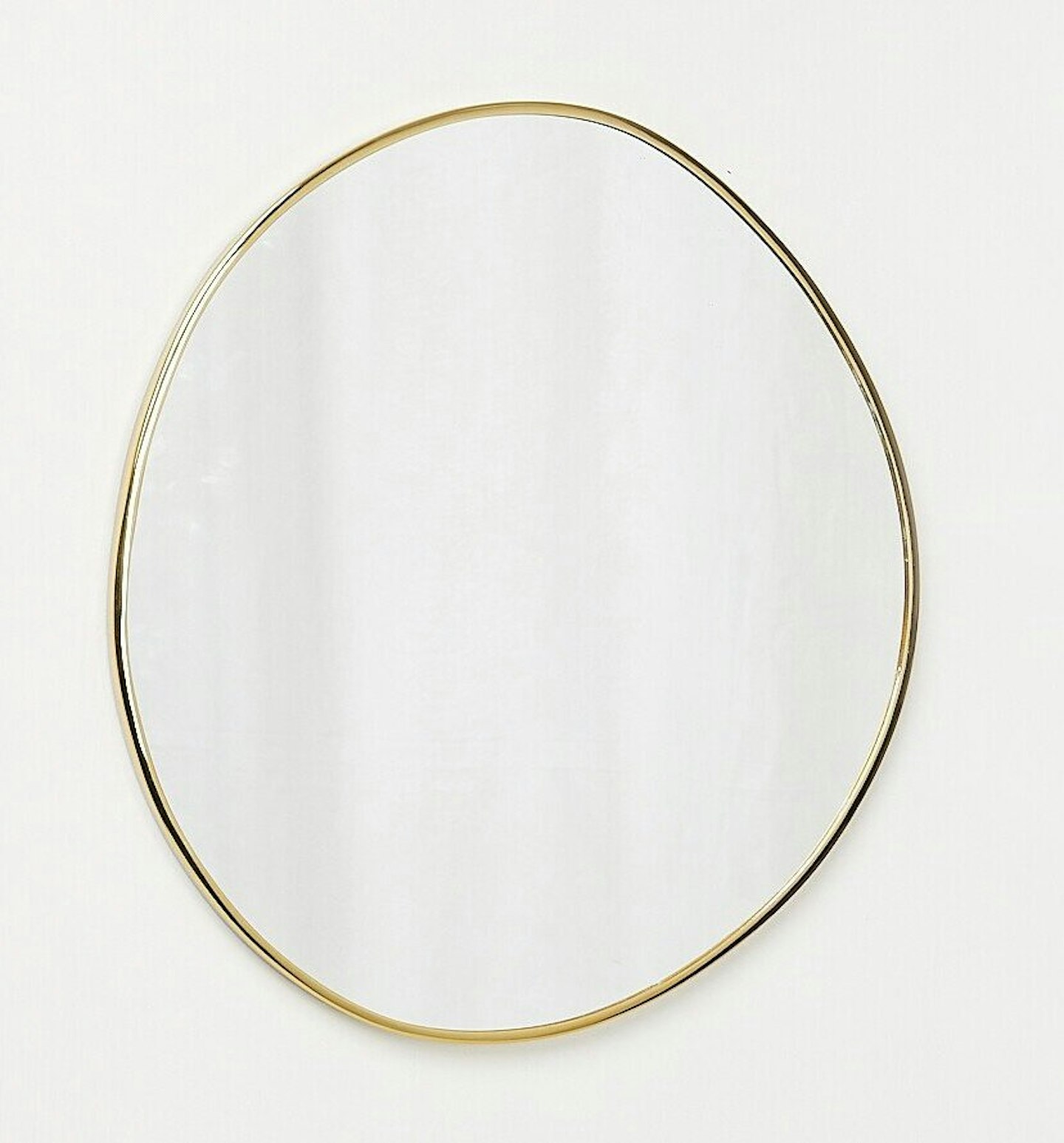 Oliver Bonas, Gold Metal Round Pebble Wall Mirror Medium, £75