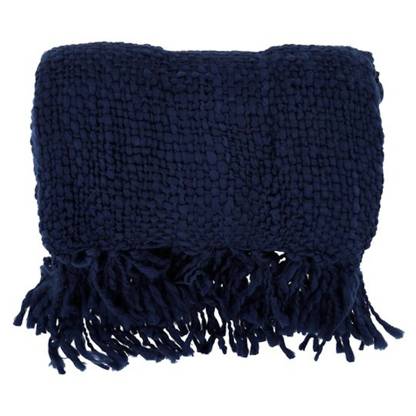 Tesco, Woven Knit Throw Navy, £18