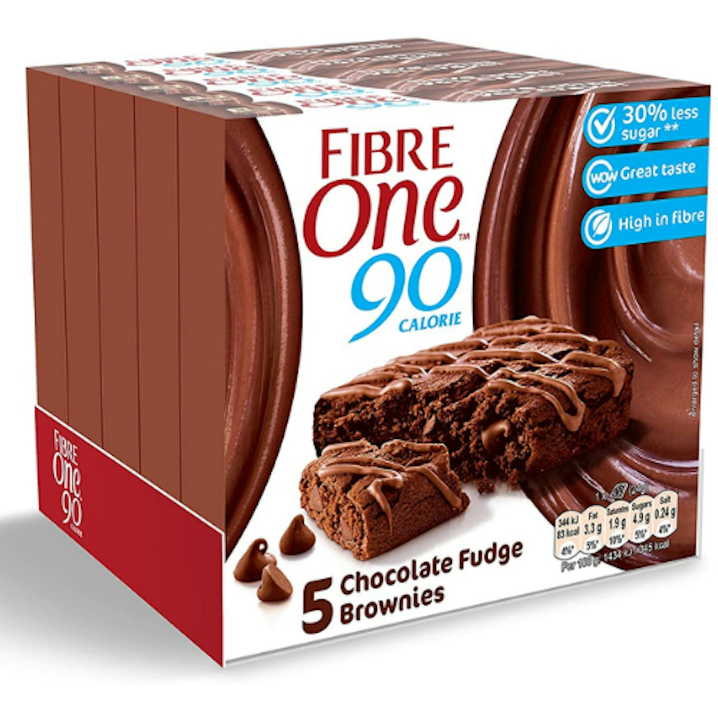 Fibre One 90 Calorie Chocolate Fudge High Fibre Brownies