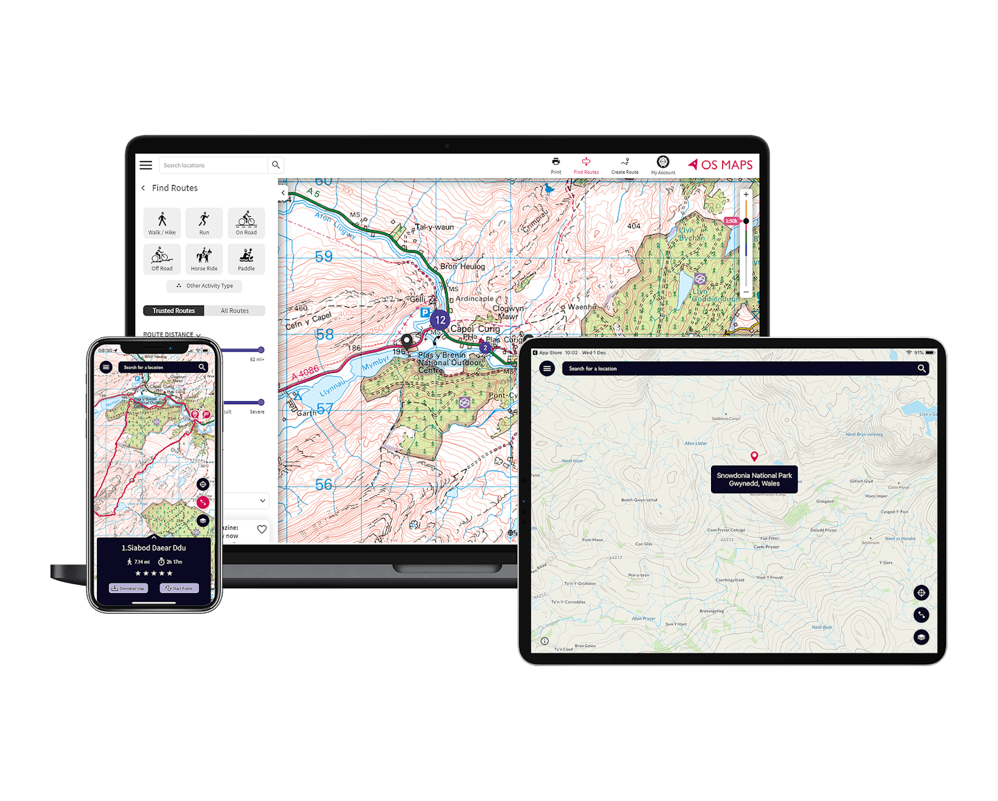 OS Maps devices