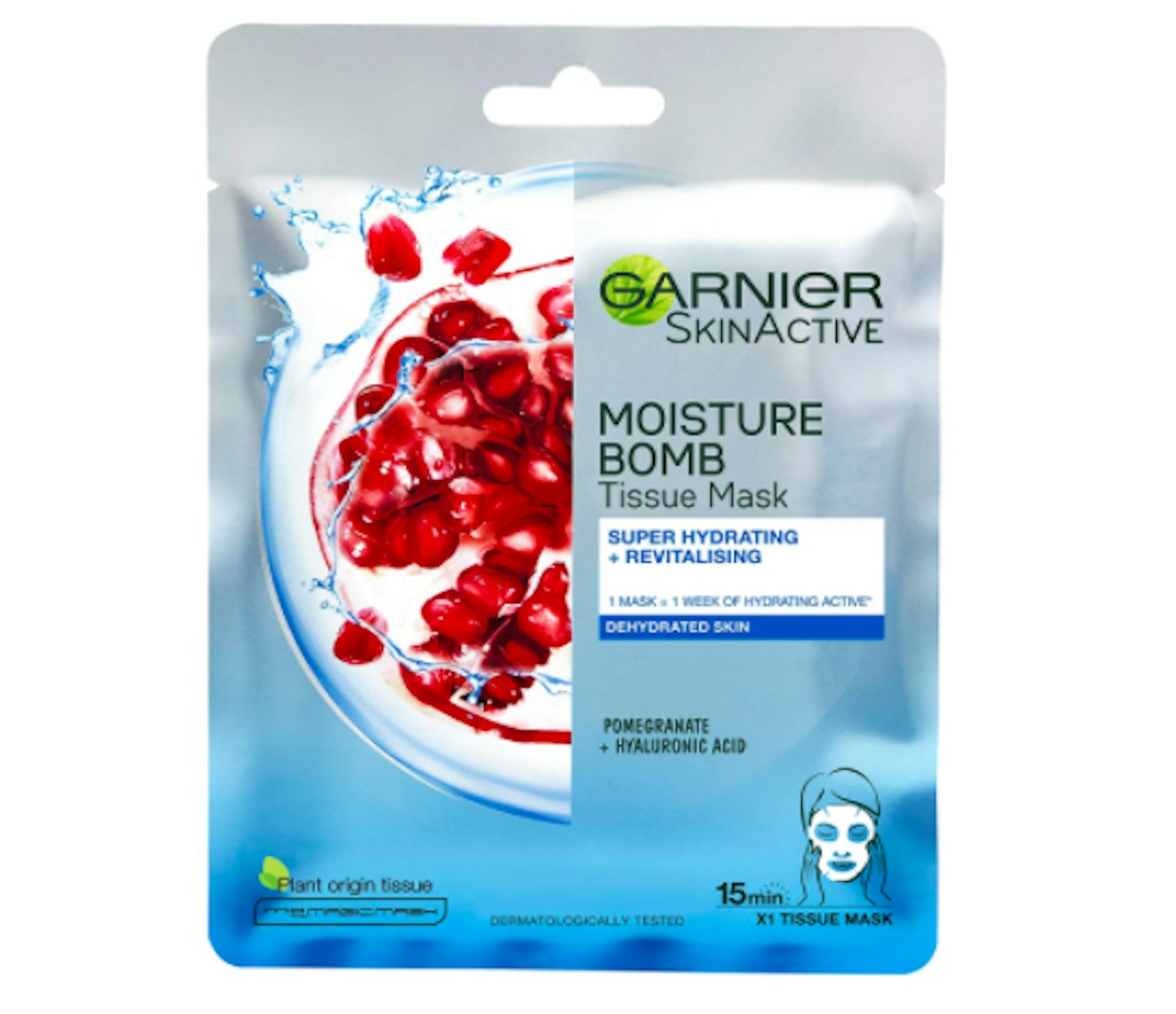 Garnier Moisture Bomb Pomegranate and Hyaluronic Acid Sheet Mask