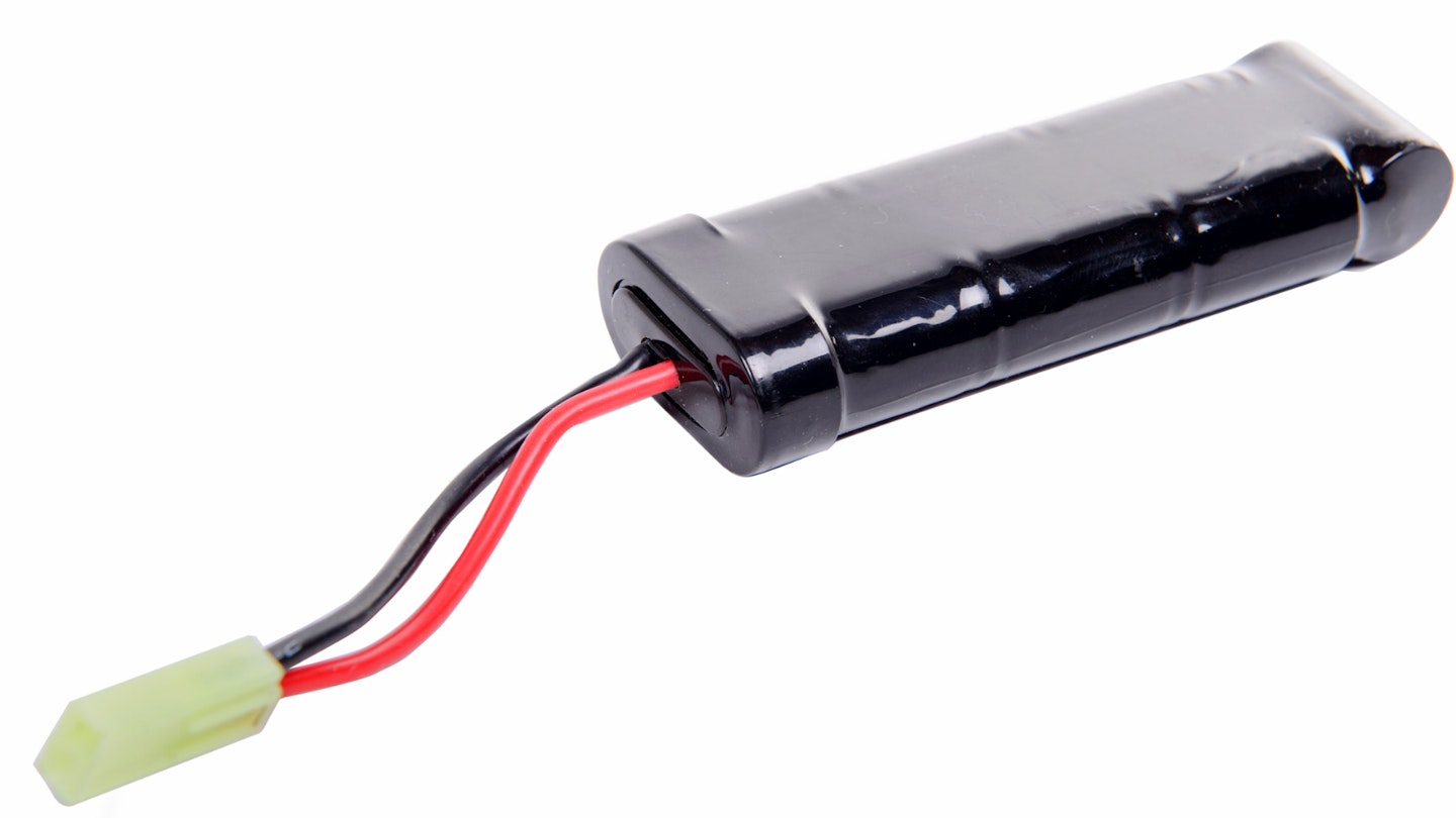 Battery pack on a white background