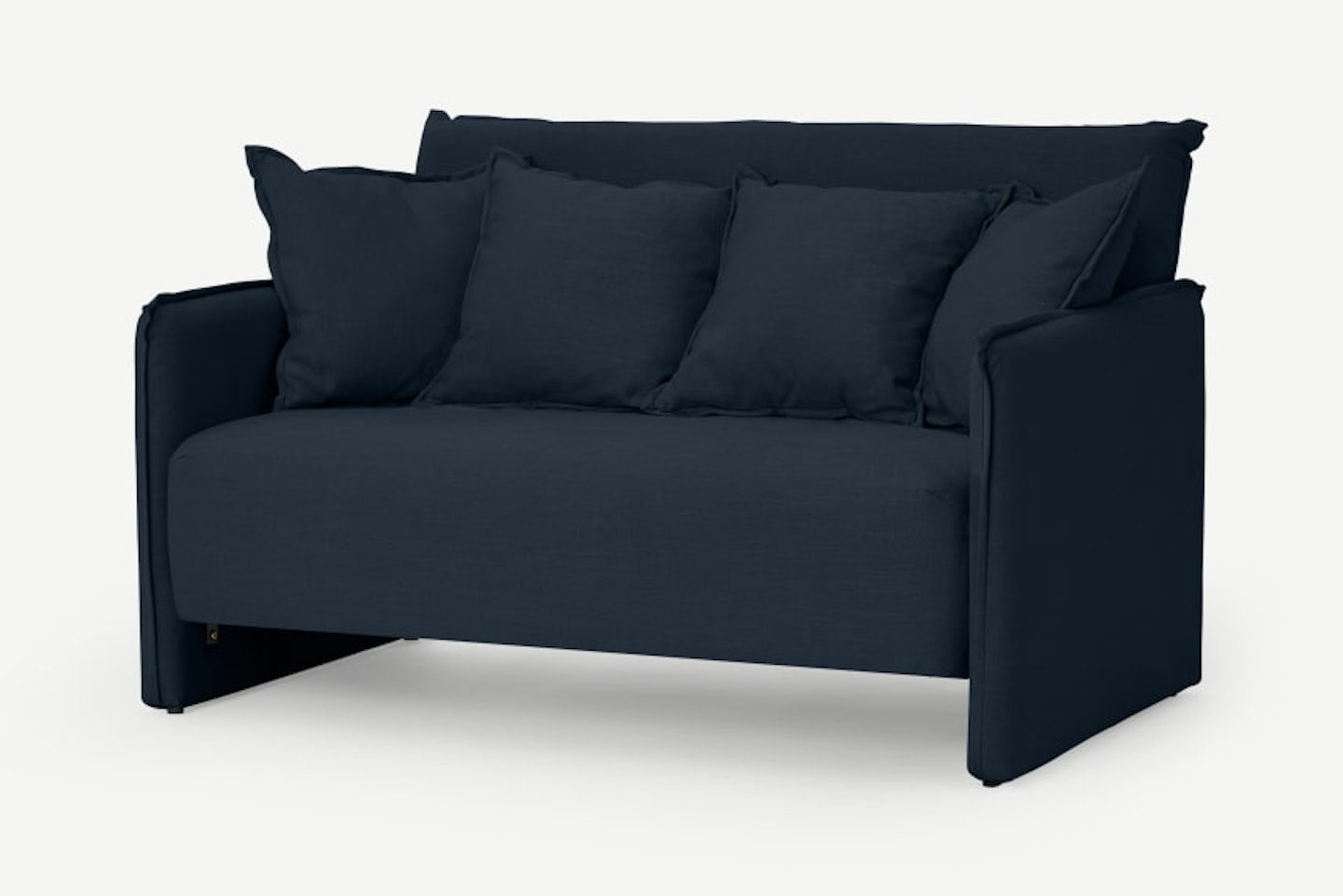MADE, Medina Small Sofa Bed, Oxford Blue Fabric, £495