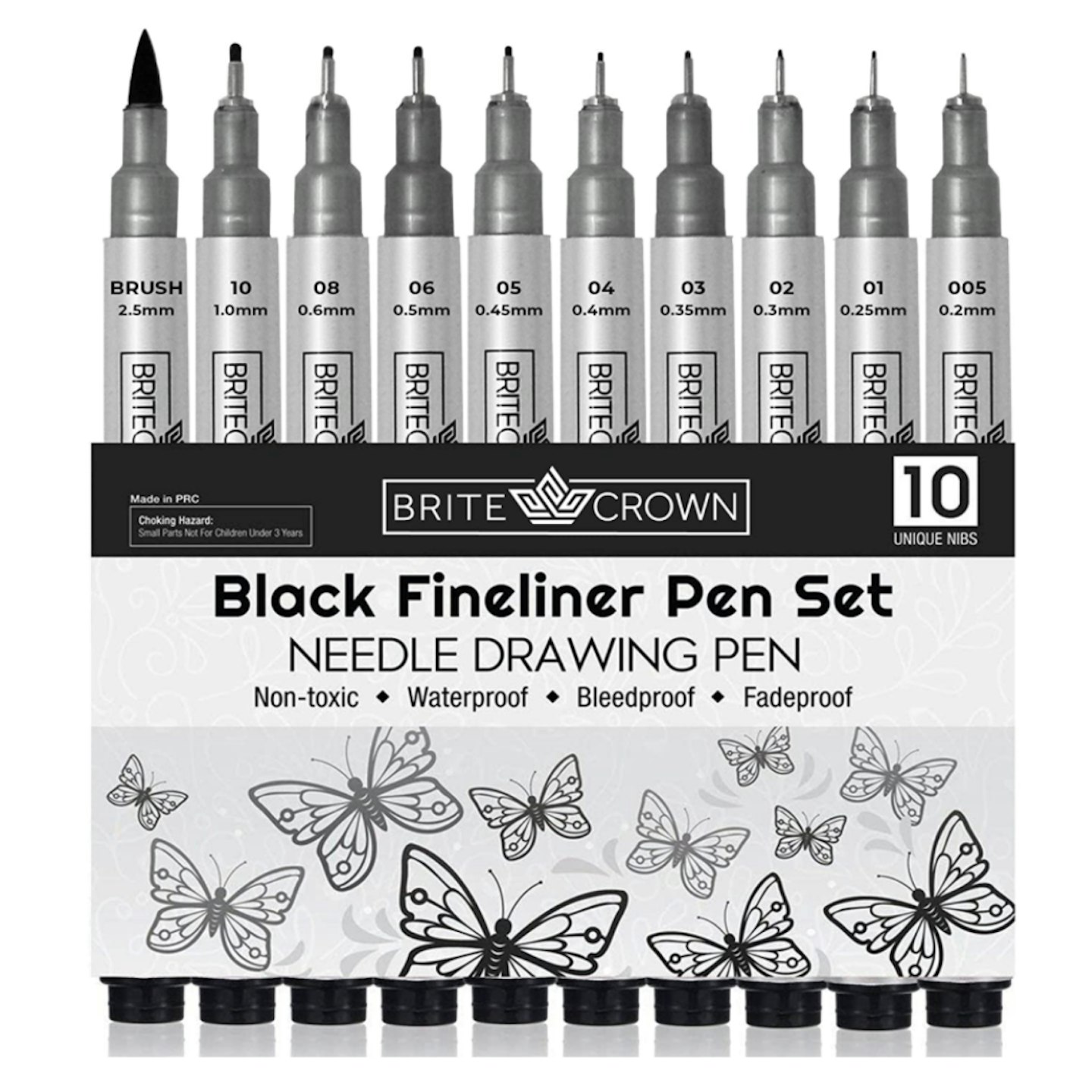 Premium Drawing Pens - Set of 10