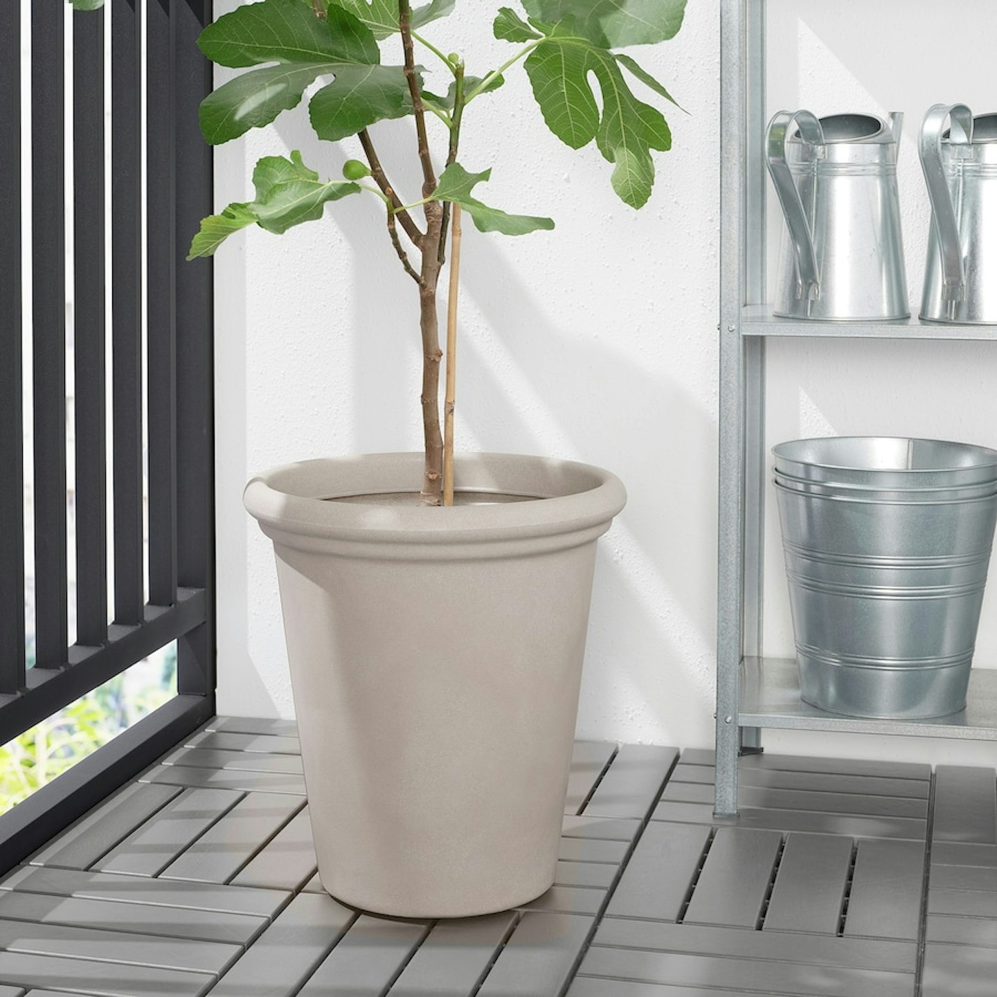 Ikea, CHILIPEPPAR Plant pot, in/outdoor beige 32 cm, £25