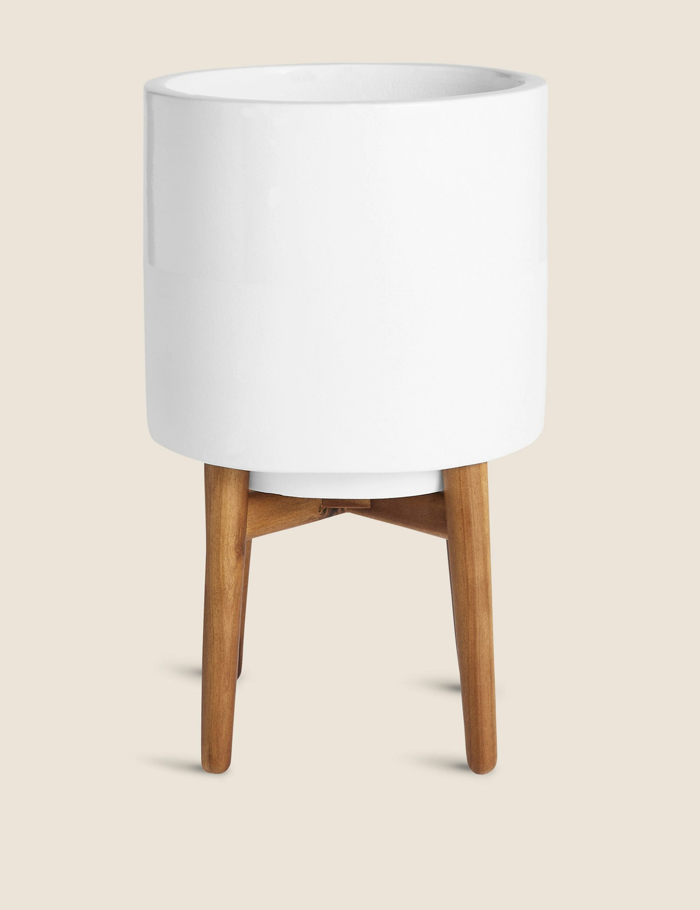 M&S, White Planter with Legs, £35