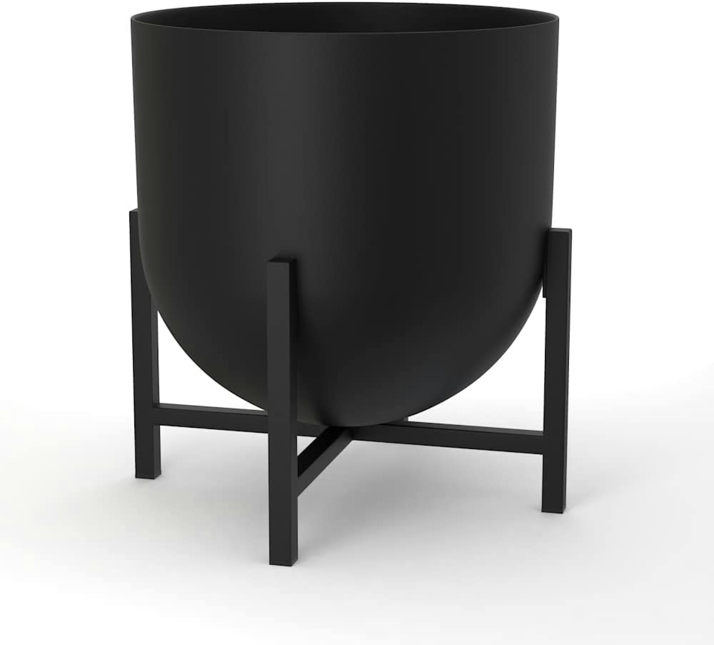 Amazon, Plant Pot with Plant Stand - Metal Plant Pots Indoor Planter 22cm Large Flower Pot, £34.99