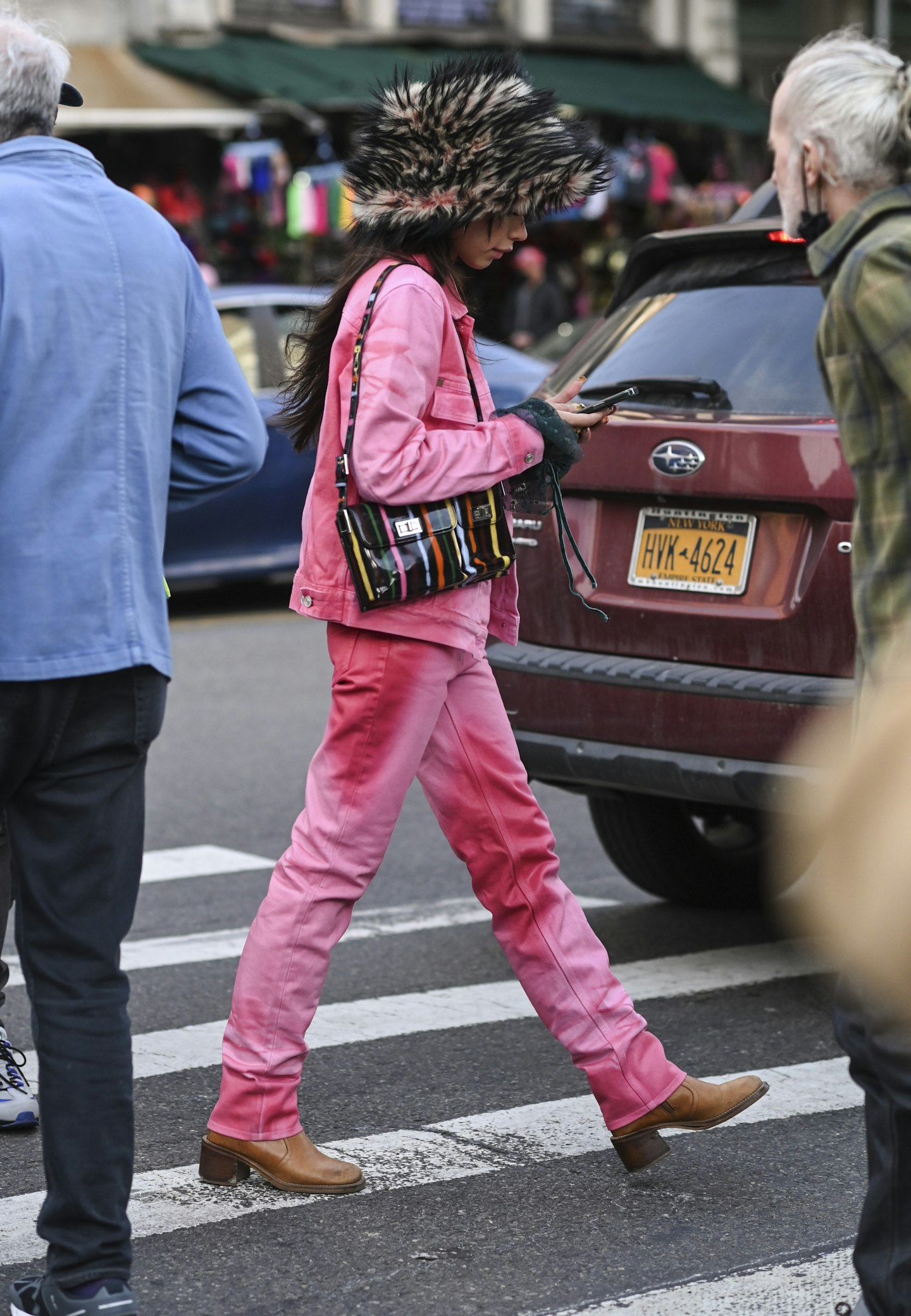 New York fashion week street style hats 