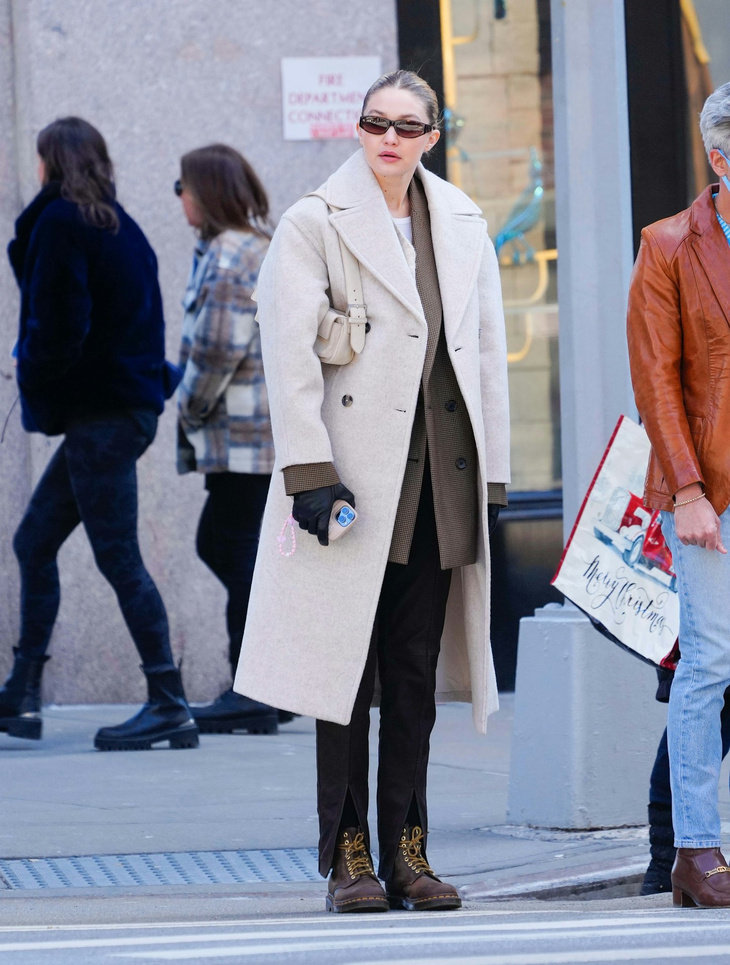 mango coat Gigi Hadid