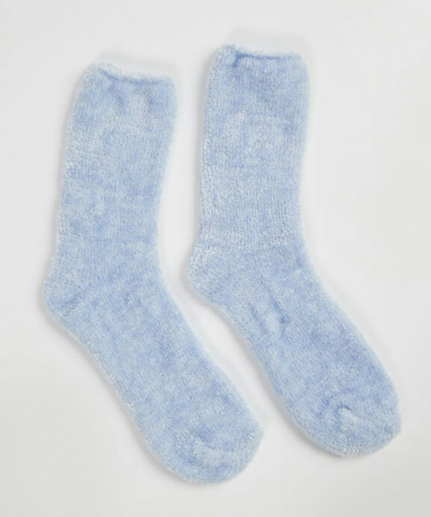 Velvet fleece socks - Powder Blue