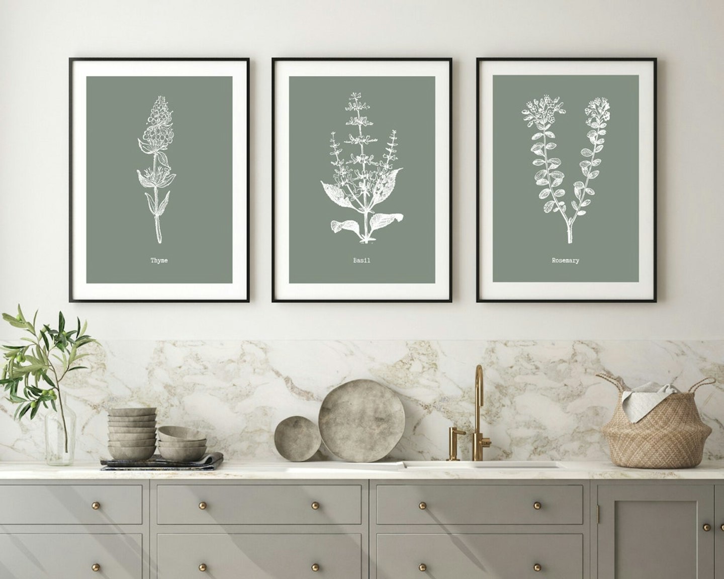 Etsy, Herb Prints Set Of 3, From £12.50