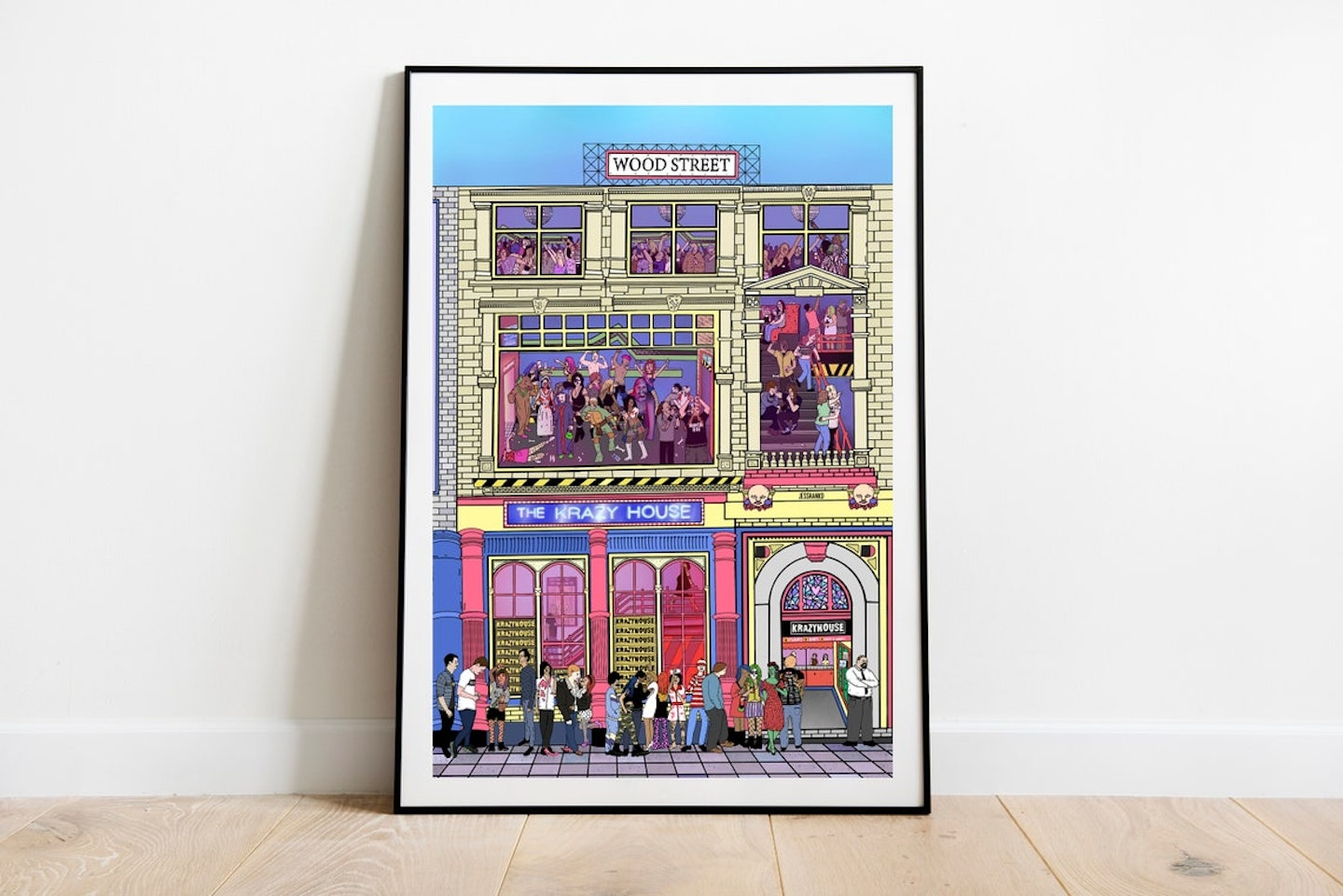 Etsy, ADD YOURSELF IN The Krazyhouse Liverpool Personalised Art Print, From £10.99