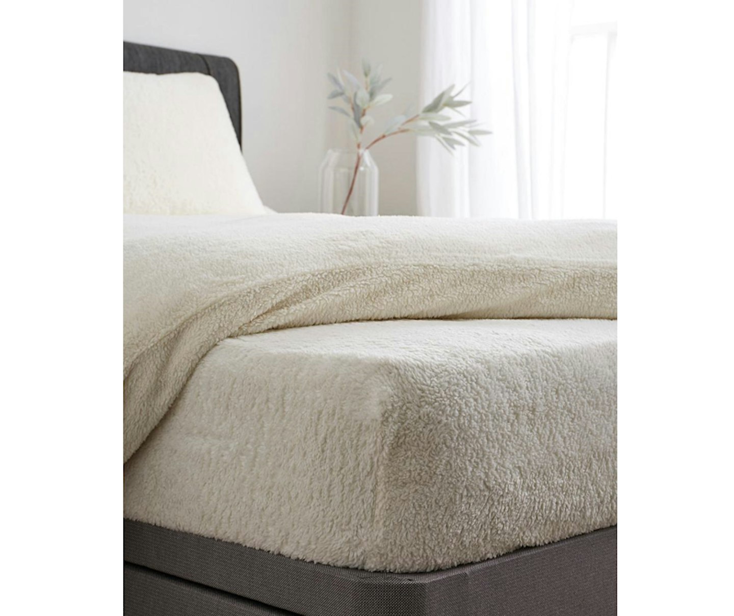 Home Essentials Supersoft Cuddle Fleece 30cm Fitted Sheet