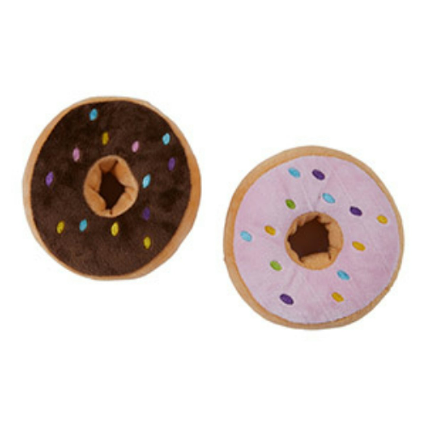 Play Toy: Pets at Home Plush Donut Squeaky Dog Toy