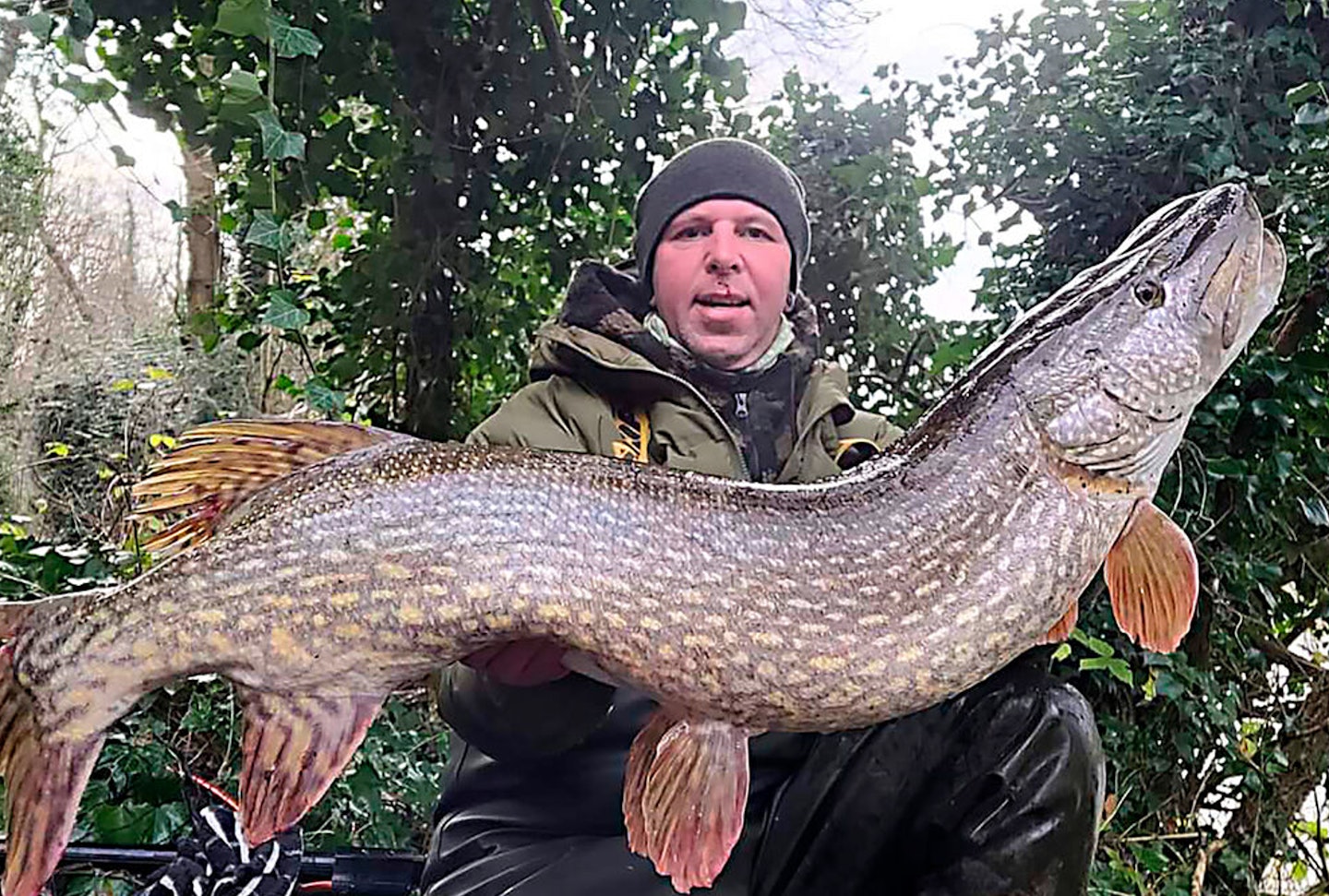 Lestyn Jones took this 30lb 8oz pike from the River Wye