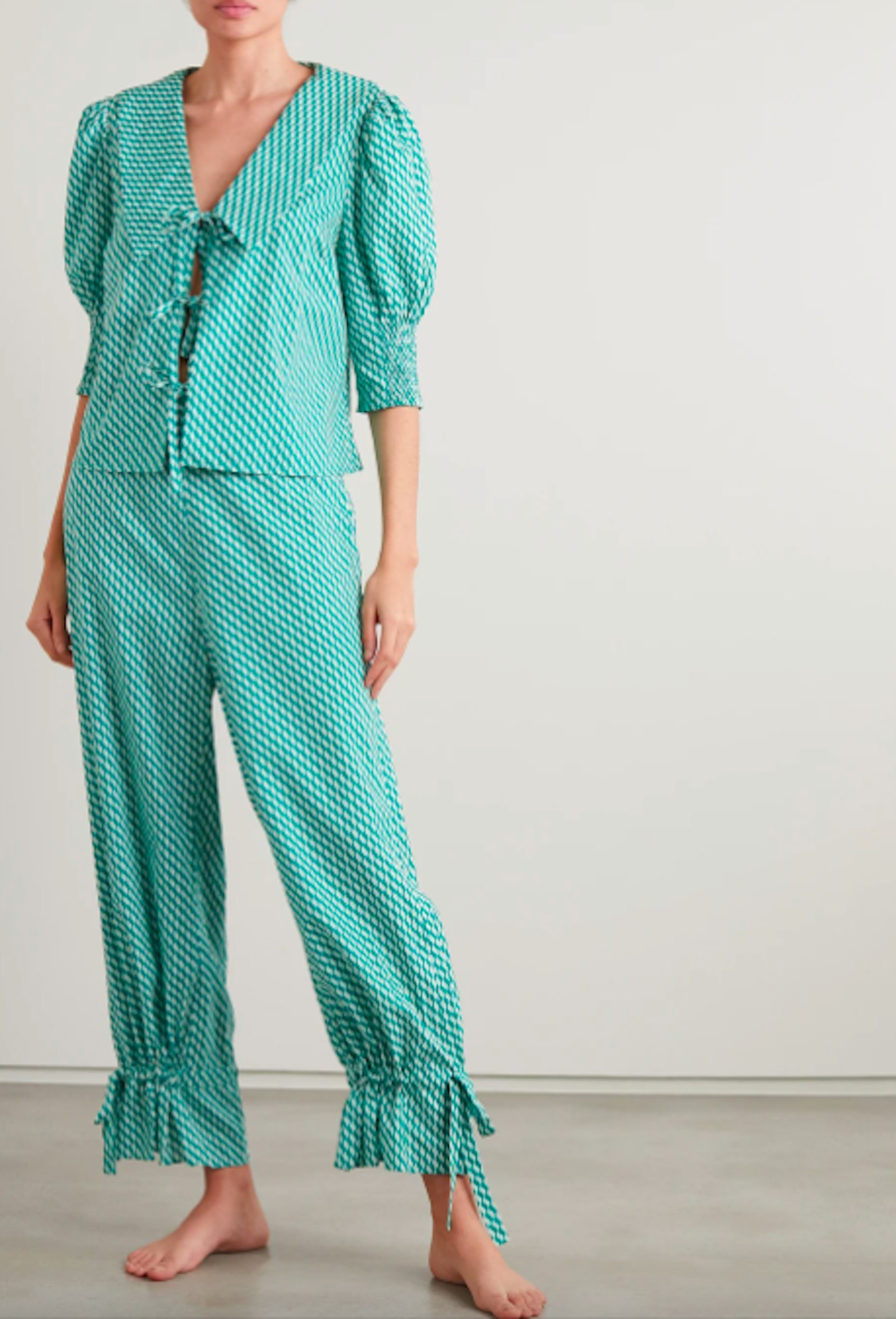 Rixo, Gingham Pyjama Set, £150